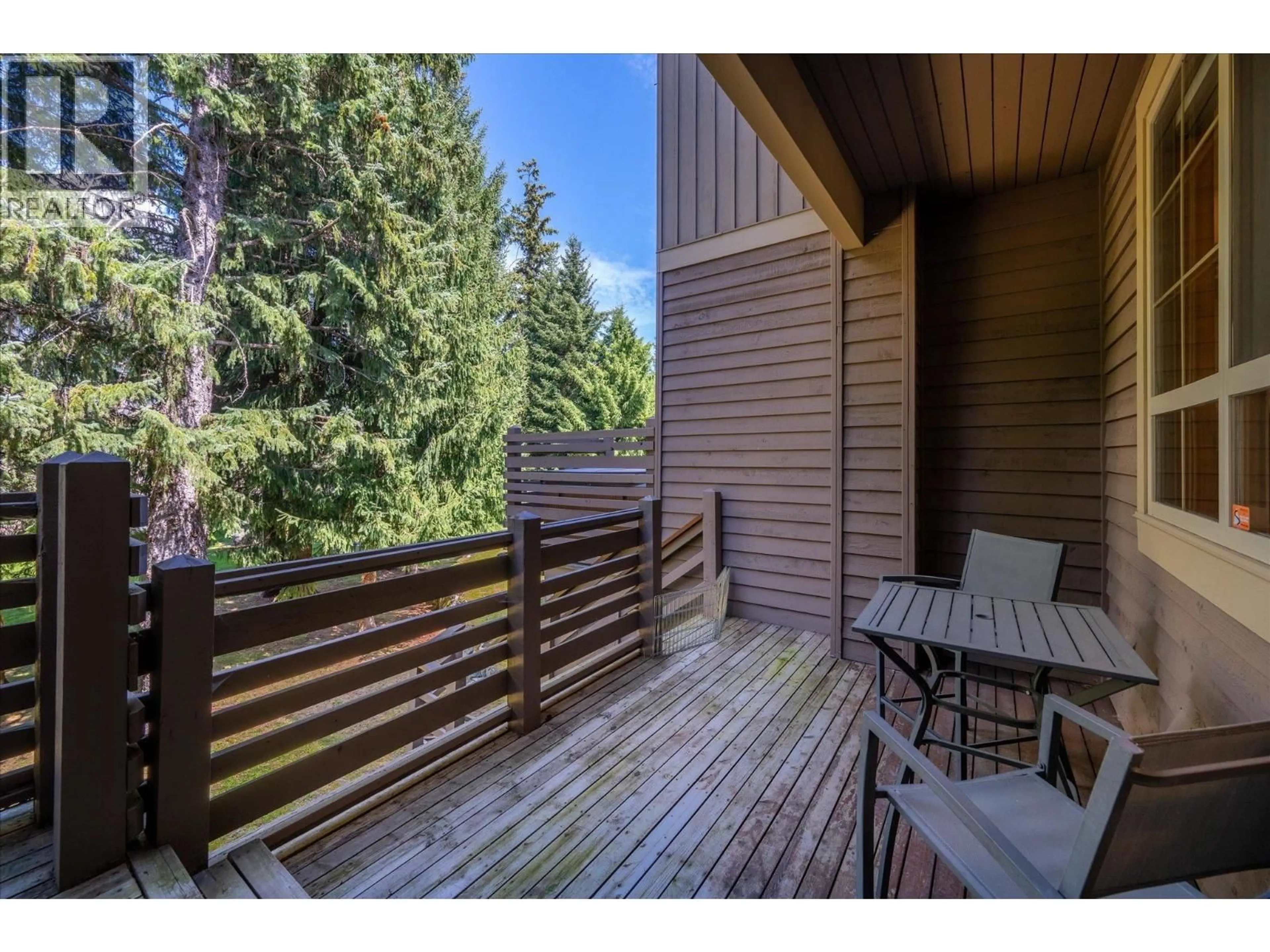 Patio, forest/trees view for 38 - 8030 NICKLAUS NORTH BOULEVARD, Whistler British Columbia V8E1J7