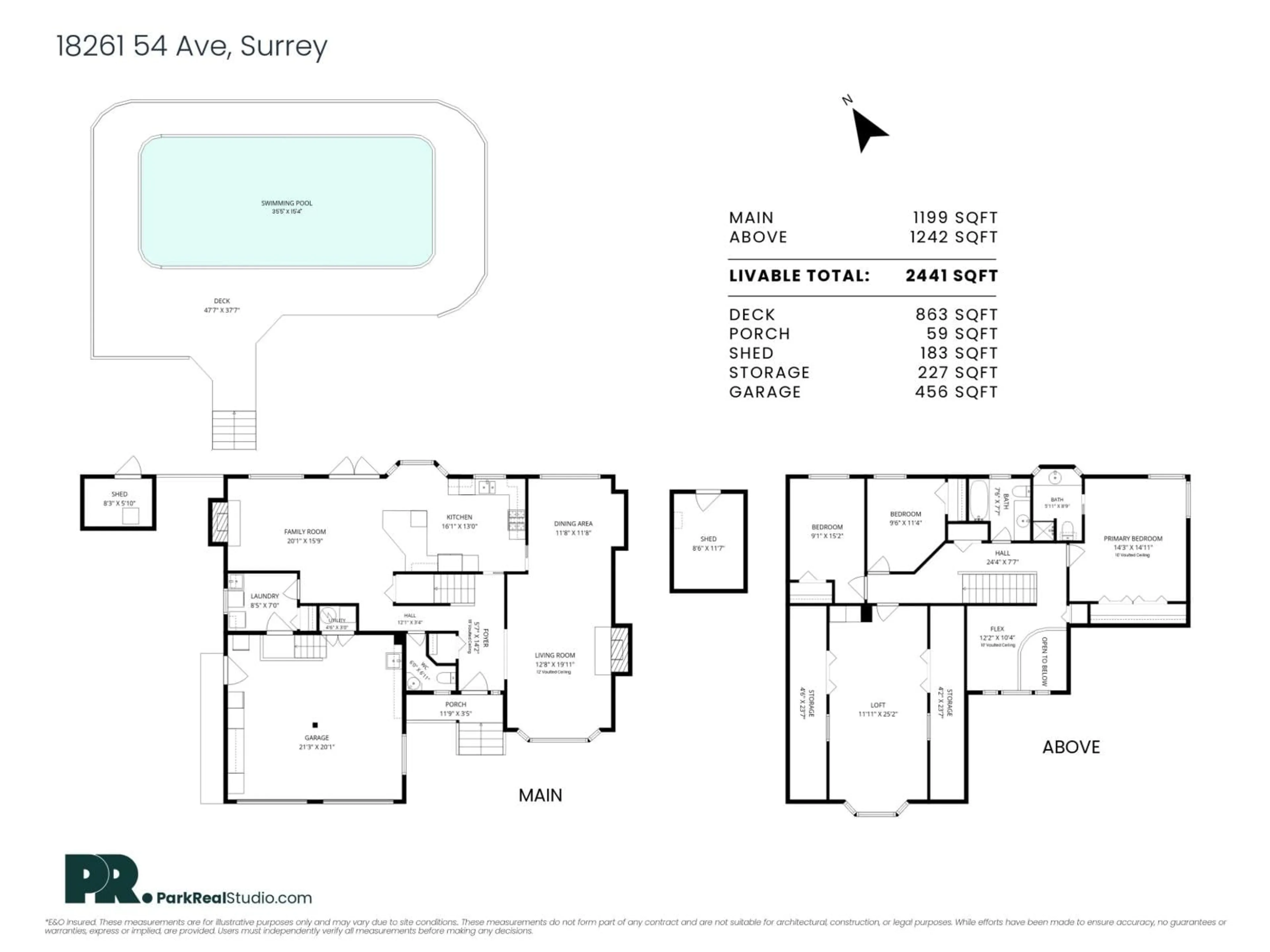 Floor plan for 18261 54 AVENUE, Surrey British Columbia V3S4N9