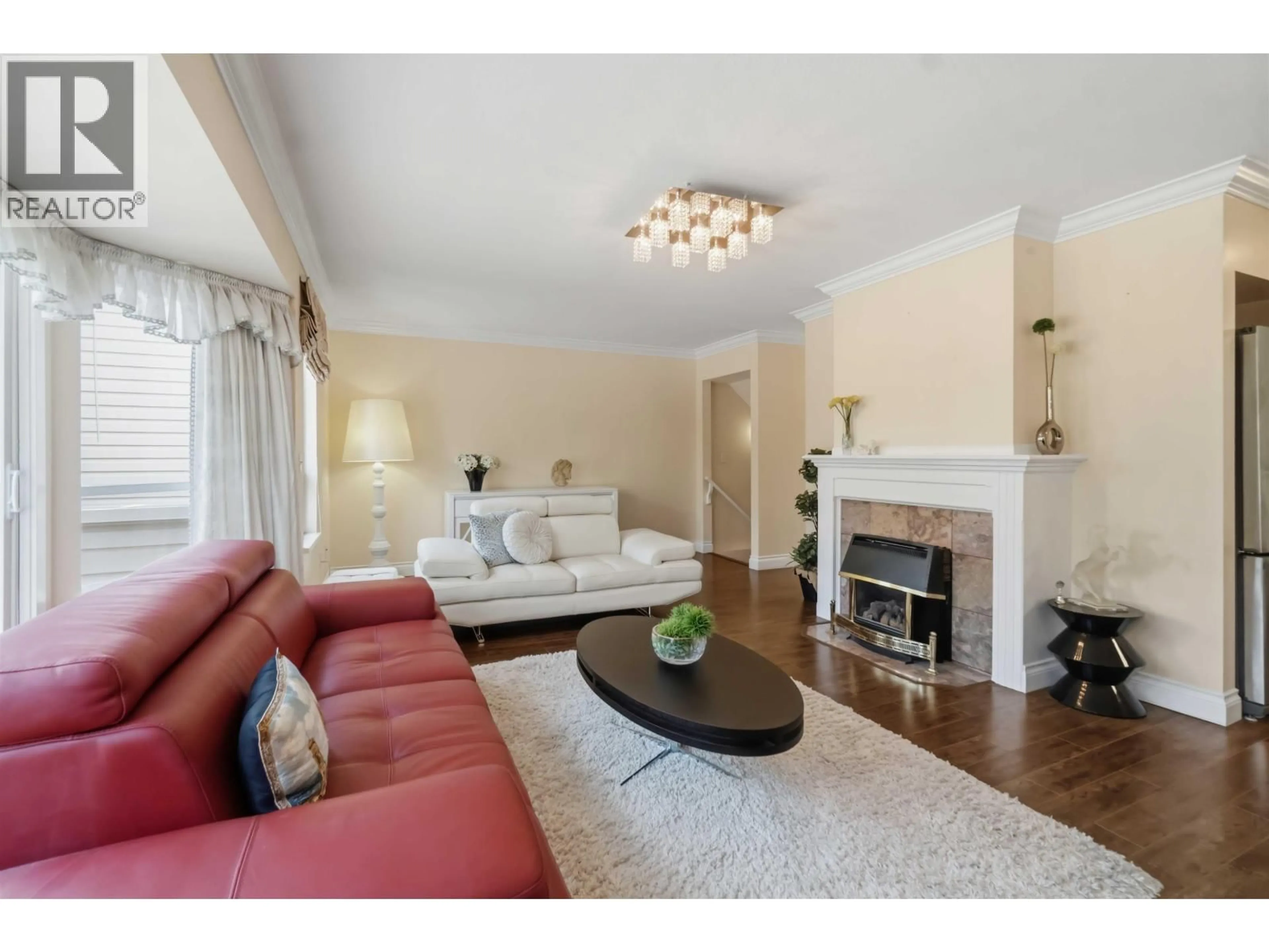 Living room with furniture, wood/laminate floor for 119 - 1232 JOHNSON STREET, Coquitlam British Columbia V3B4T2