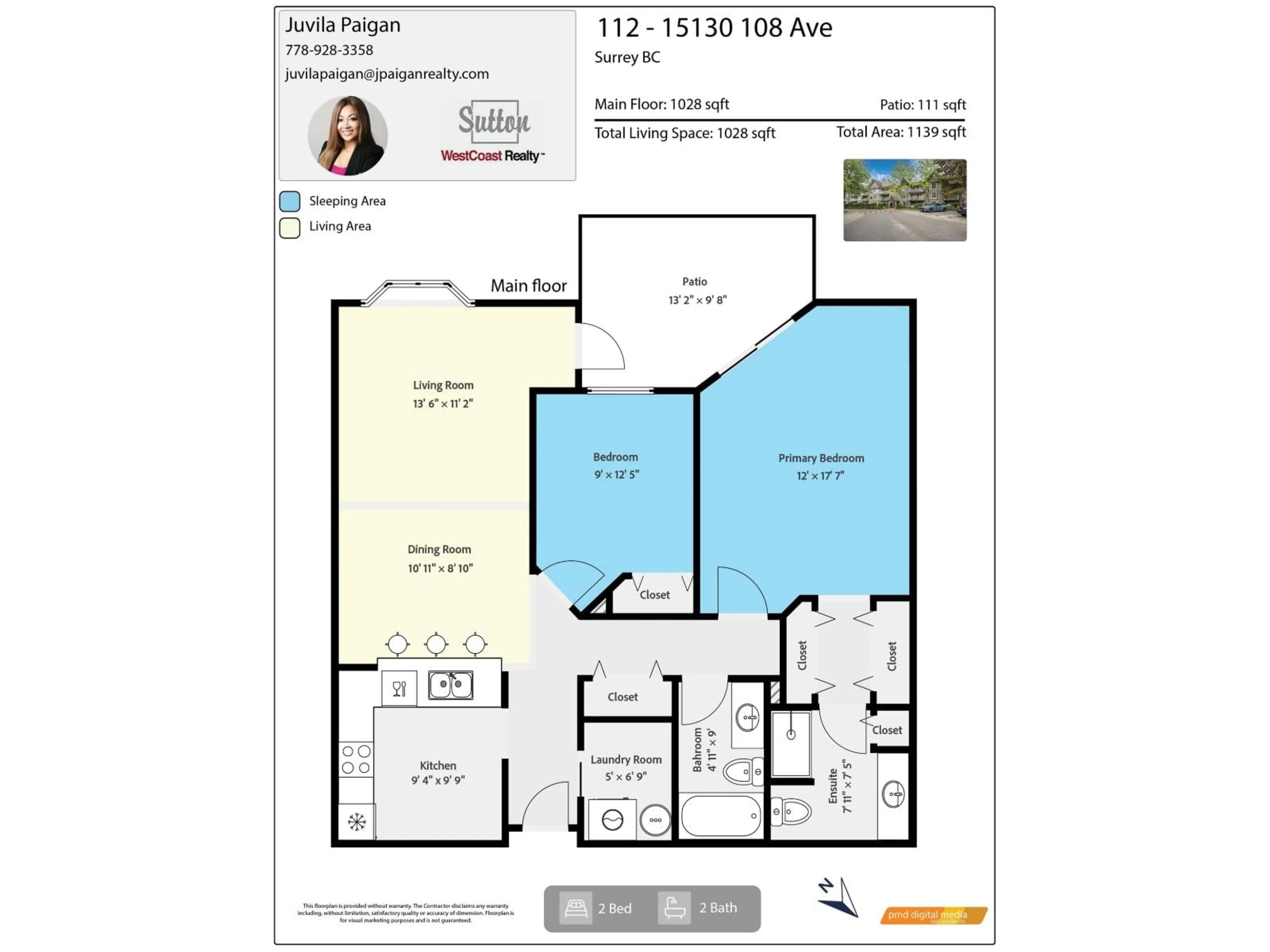 Floor plan for 112 - 15130 108 AVENUE, Surrey British Columbia V3R0T8