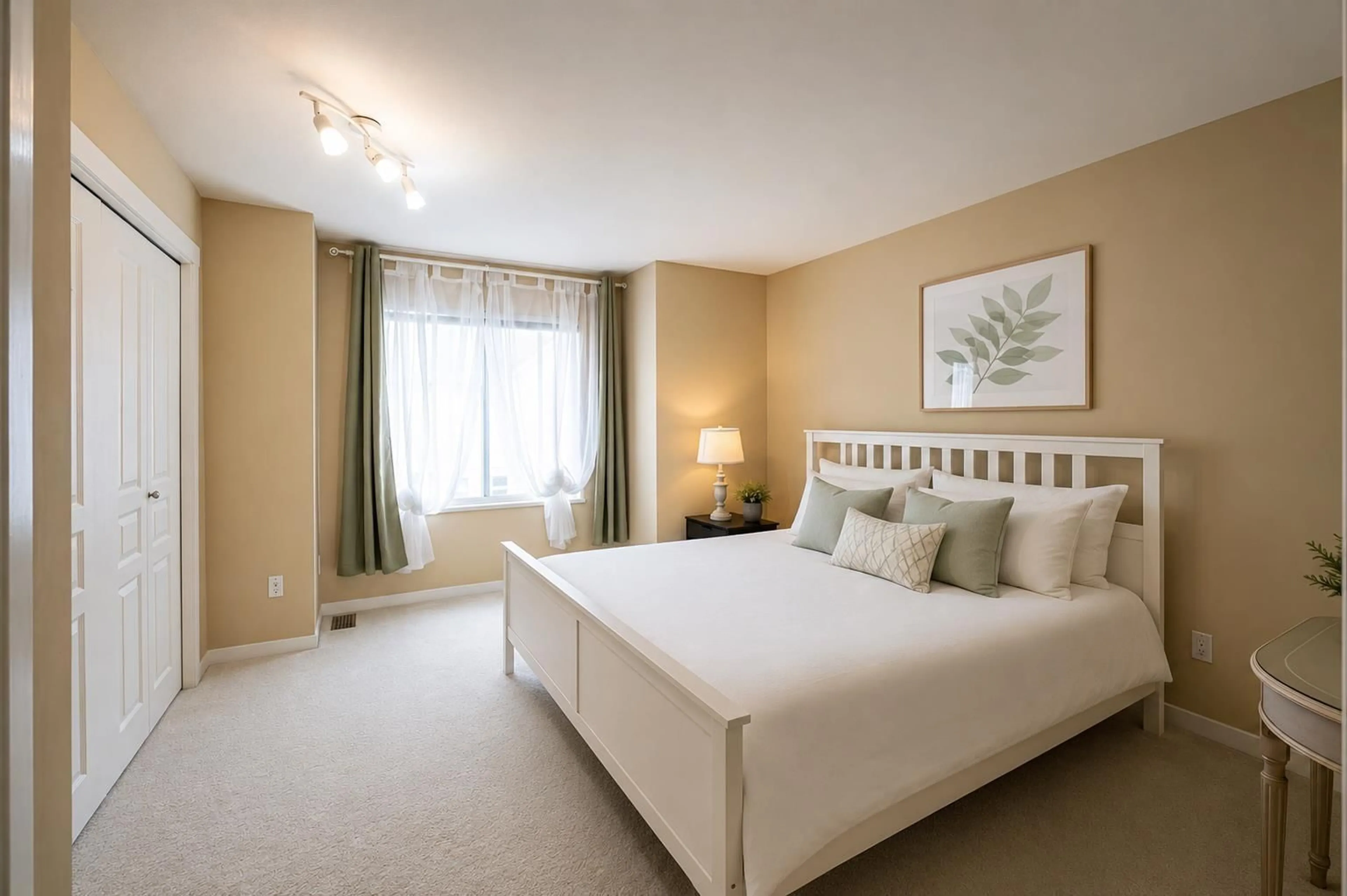 Bedroom with bed, carpet floor for 54 - 8383 159 STREET, Surrey British Columbia V4N0W2
