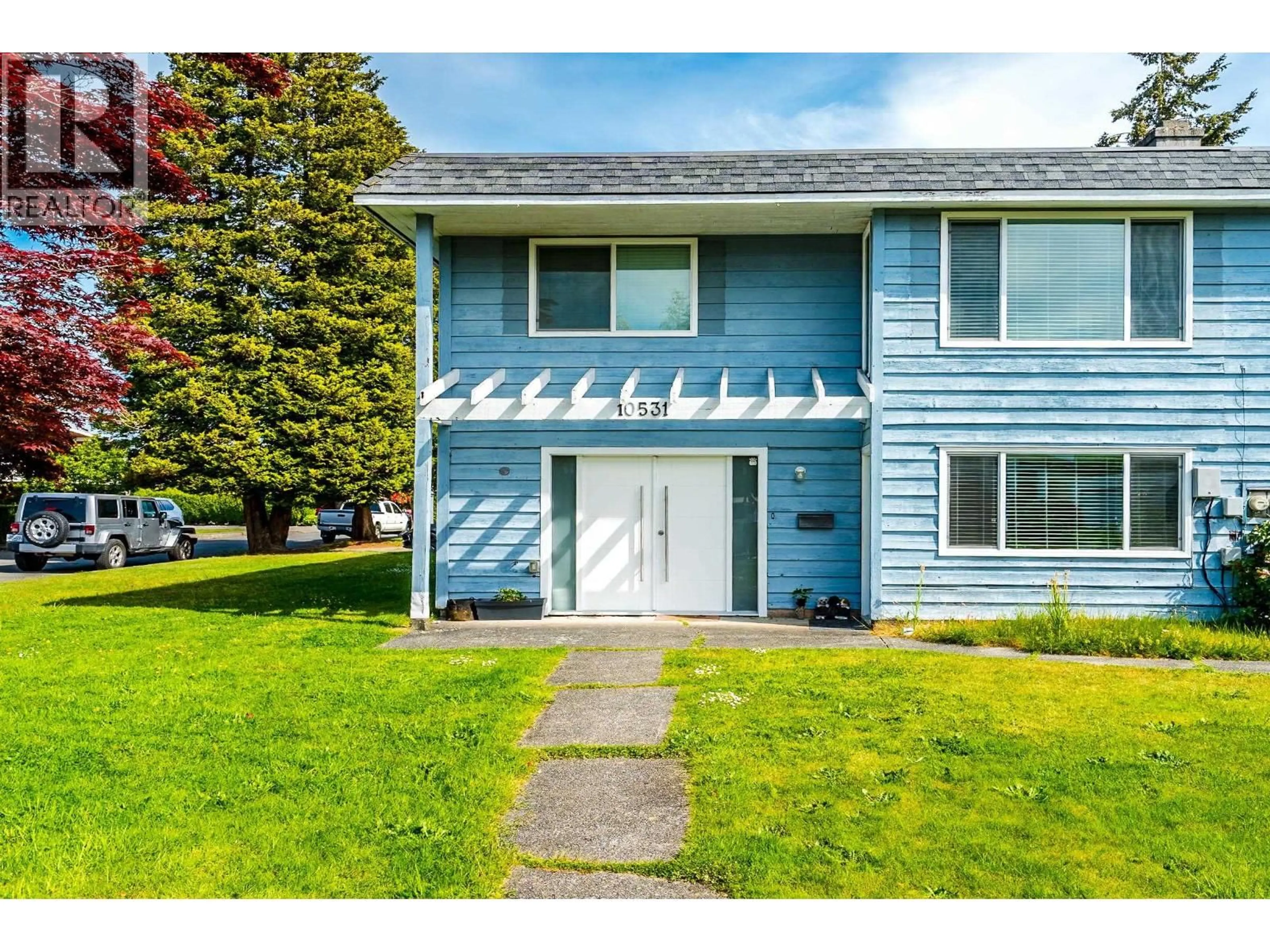 Home with vinyl exterior material, street for 10531 ANAHIM DRIVE, Richmond British Columbia V7A3C6