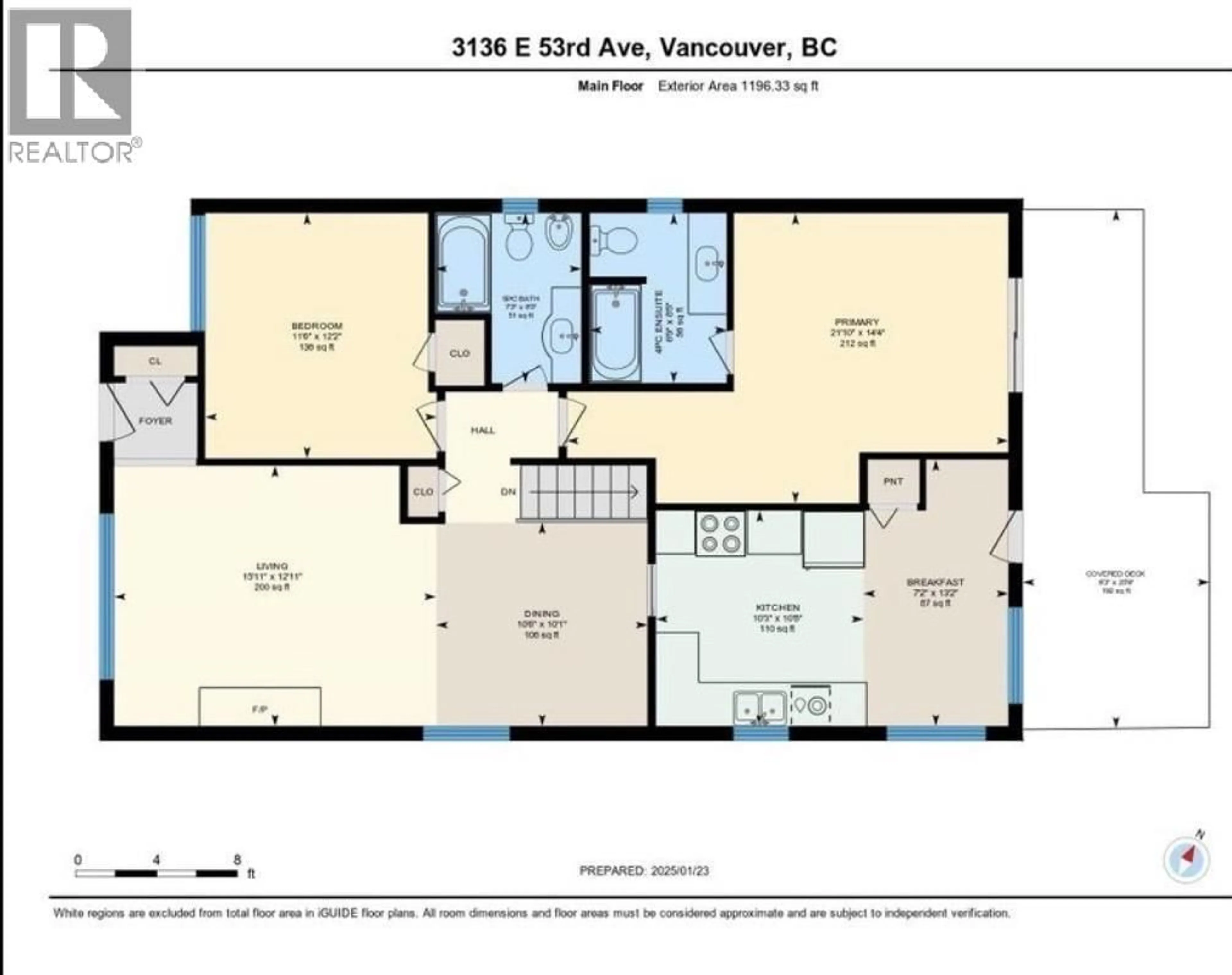 Floor plan for 3136 53RD AVENUE, Vancouver British Columbia V5S1W5