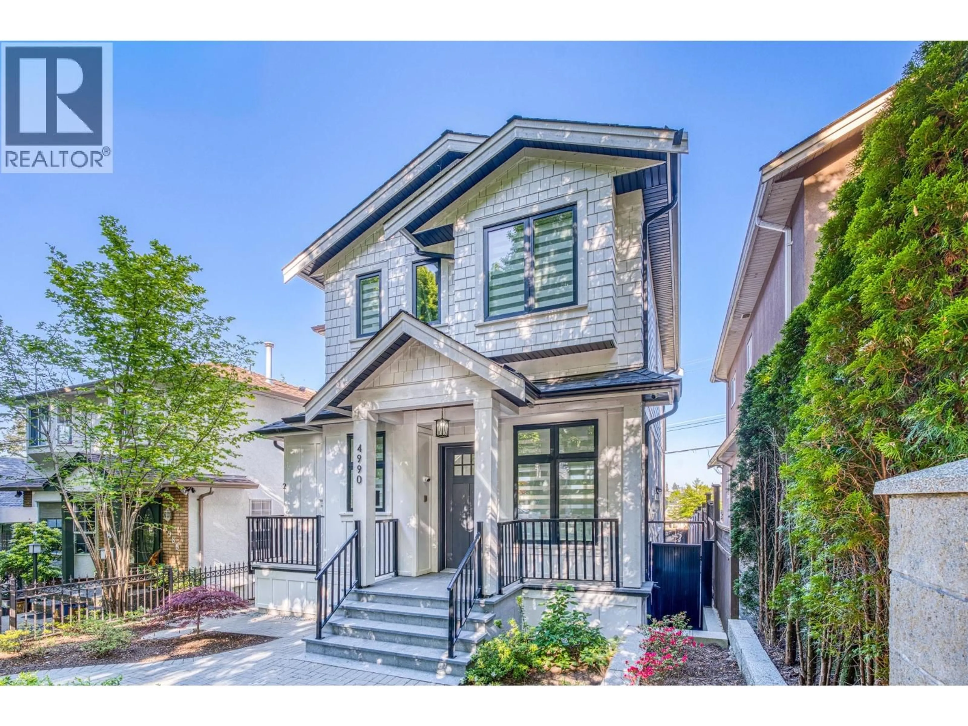 Home with brick exterior material, street for 4990 SHERBROOKE STREET, Vancouver British Columbia V5W3M2