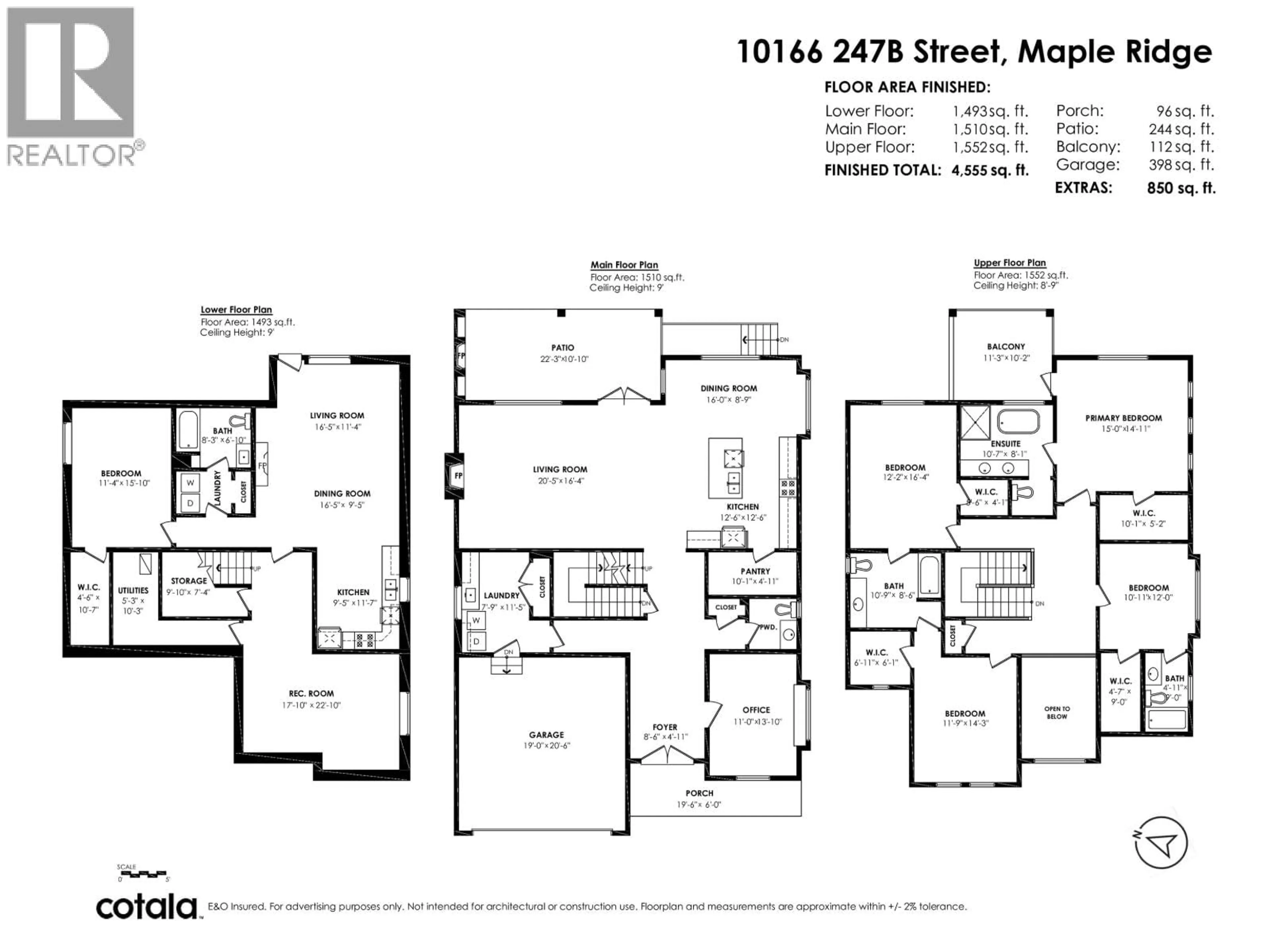 Floor plan for 10166 247B STREET, Maple Ridge British Columbia V2W0H1