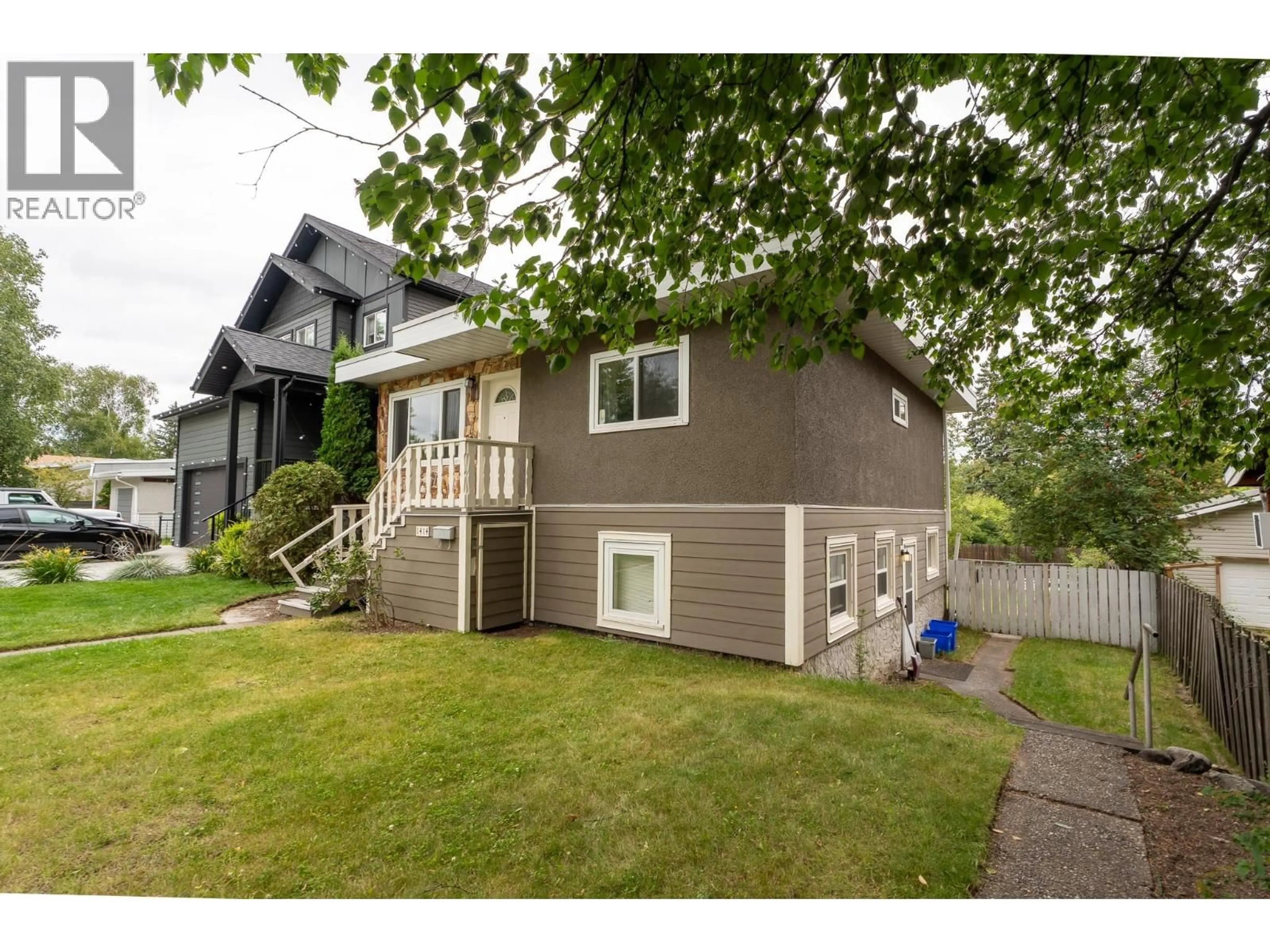 Home with vinyl exterior material, street for 1414 FREEMAN STREET, Prince George British Columbia V2M2R8