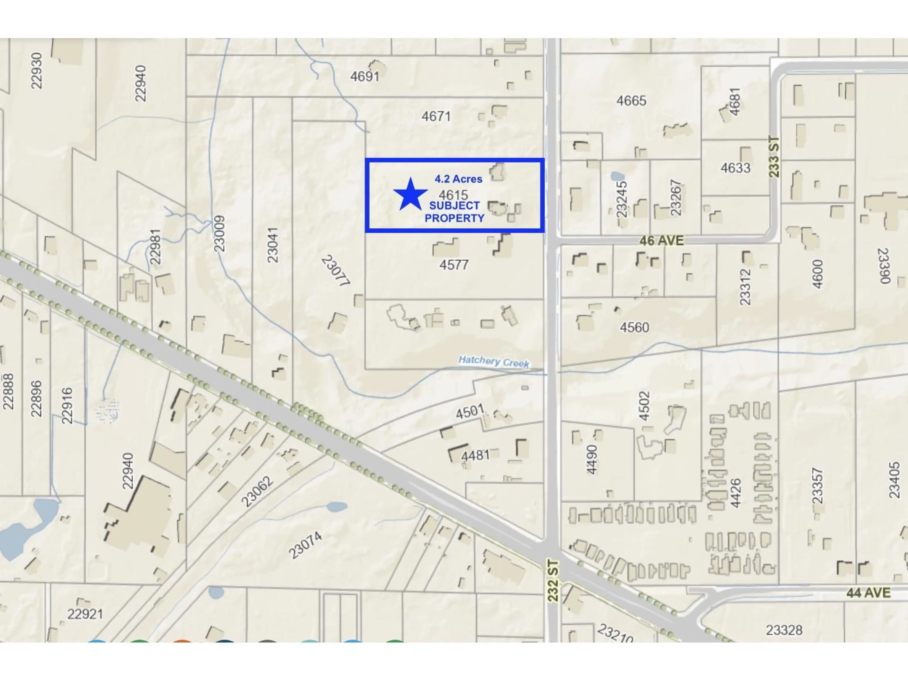 Picture of a map for 4615 232 STREET, Langley British Columbia V2Z2S1
