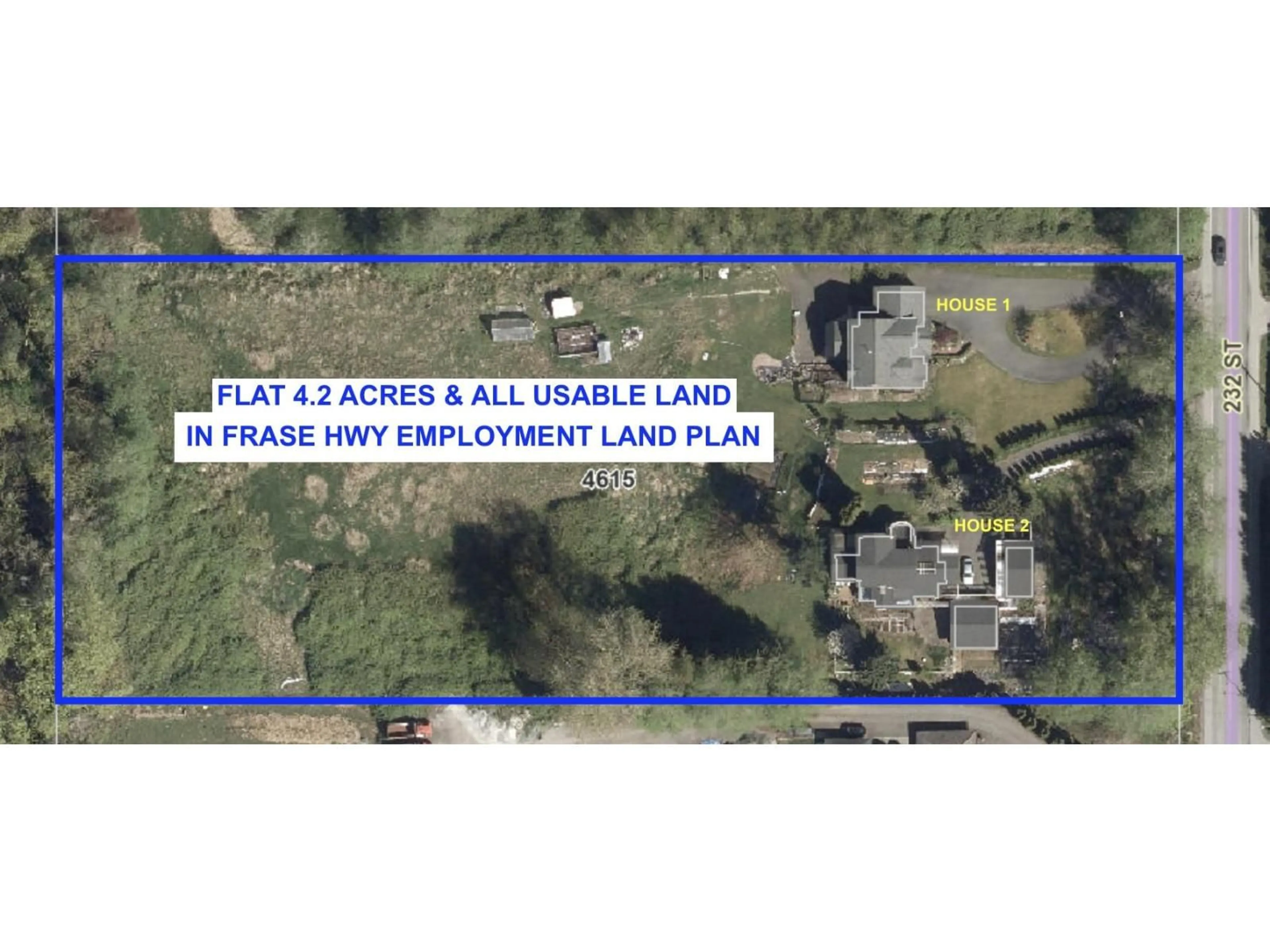 A pic from outside/outdoor area/front of a property/back of a property/a pic from drone, building for 4615 232 STREET, Langley British Columbia V2Z2S1