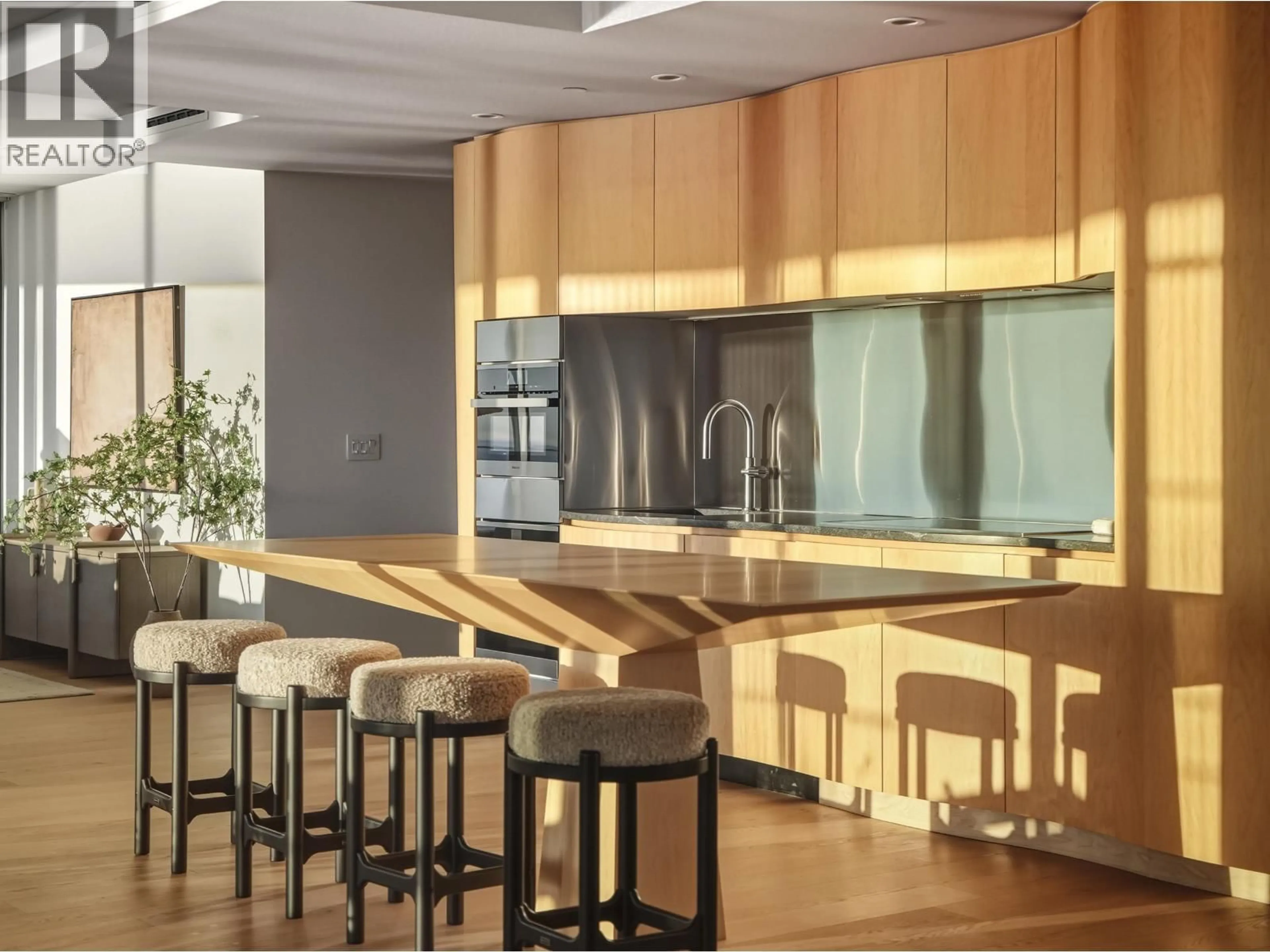 Contemporary kitchen, wood/laminate floor for 3902 - 1568 ALBERNI STREET, Vancouver British Columbia V6G0E3
