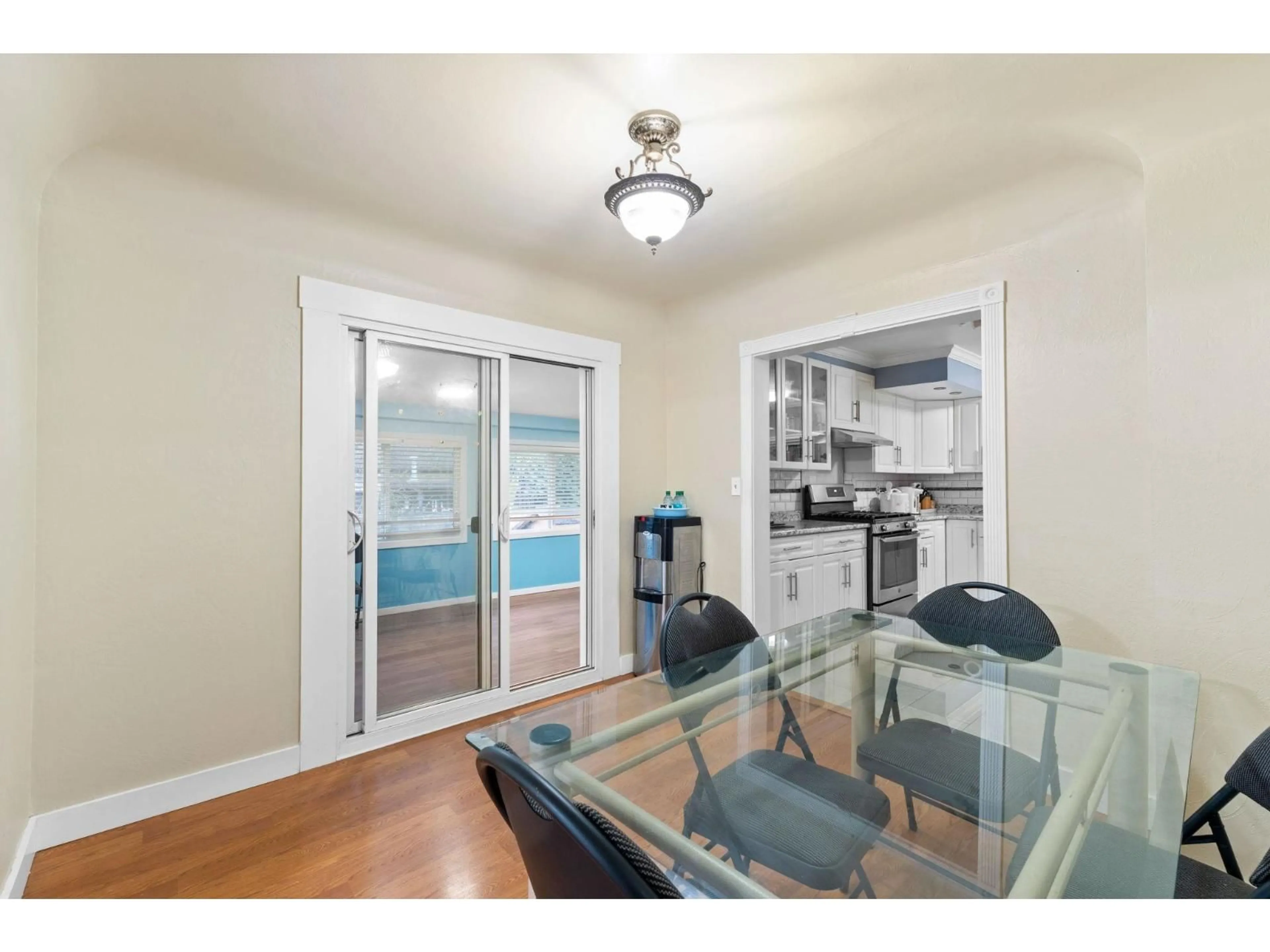 Dining room, wood/laminate floor for 23038 FRASER HIGHWAY, Langley British Columbia V2Z2V1