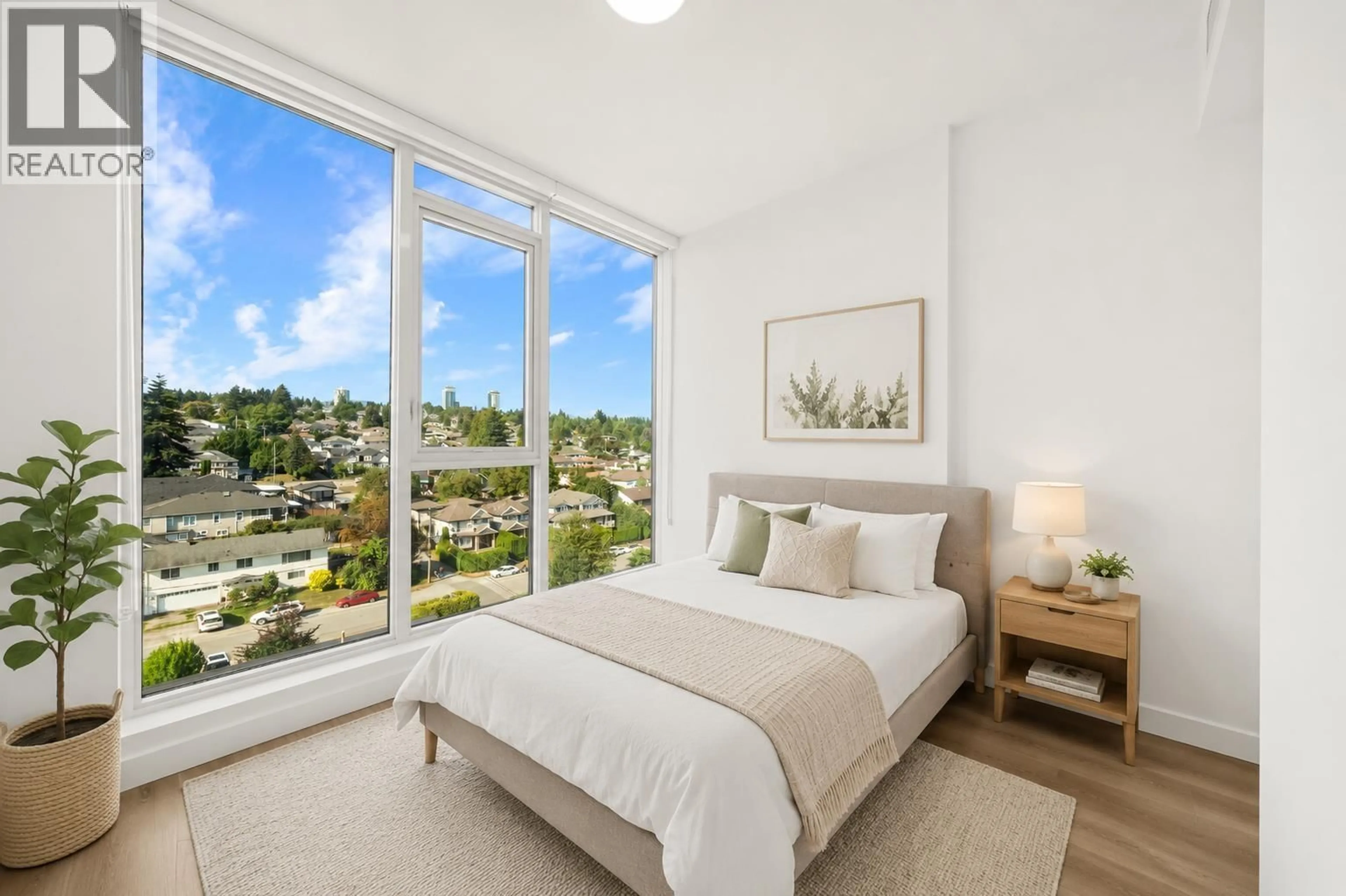 Bedroom with bed, unknown for 1506 - 901 LOUGHEED HIGHWAY, Coquitlam British Columbia V3K3T3