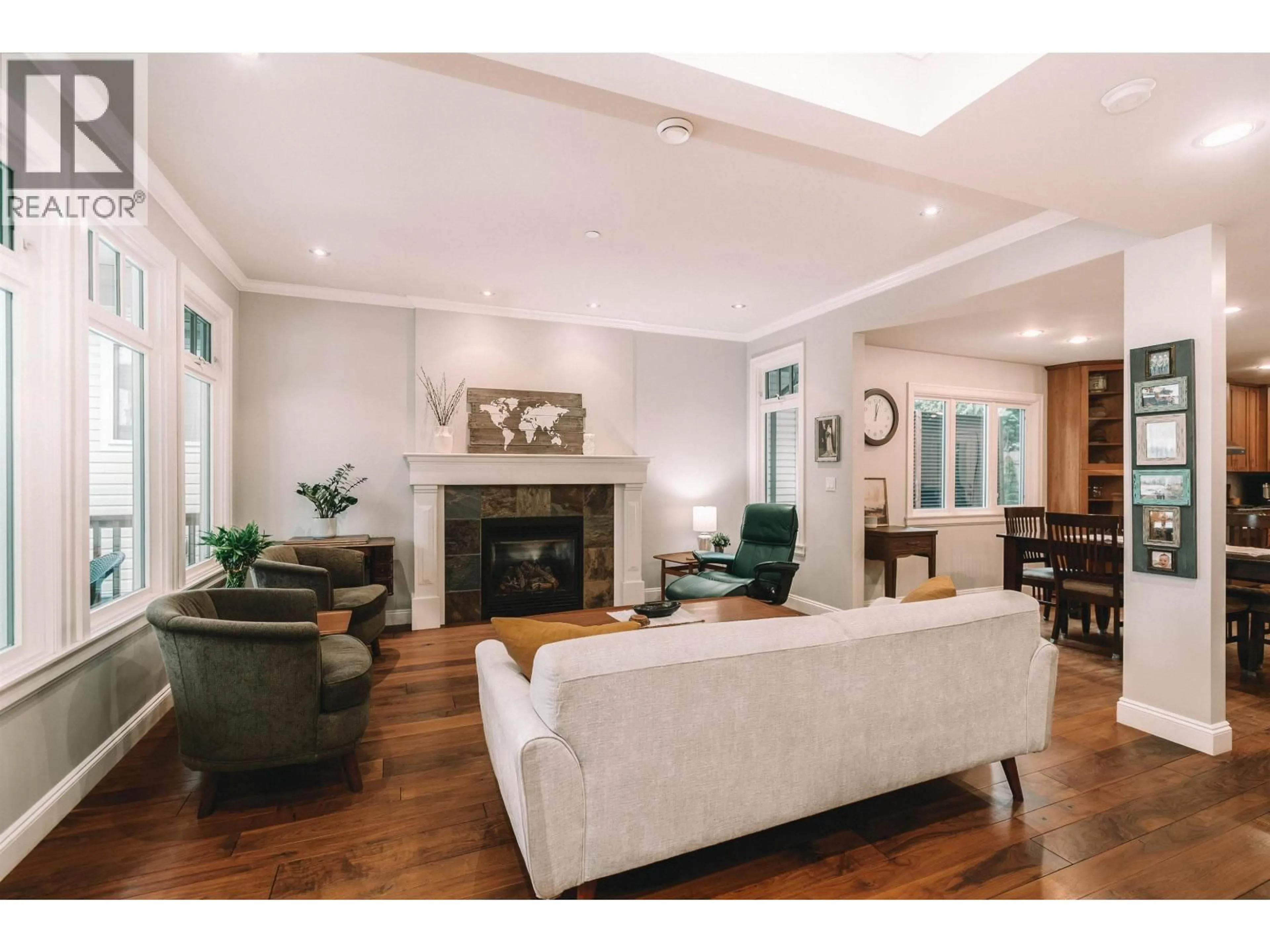 Living room with furniture, wood/laminate floor for 1845 HARBOUR STREET, Port Coquitlam British Columbia V3C1A4