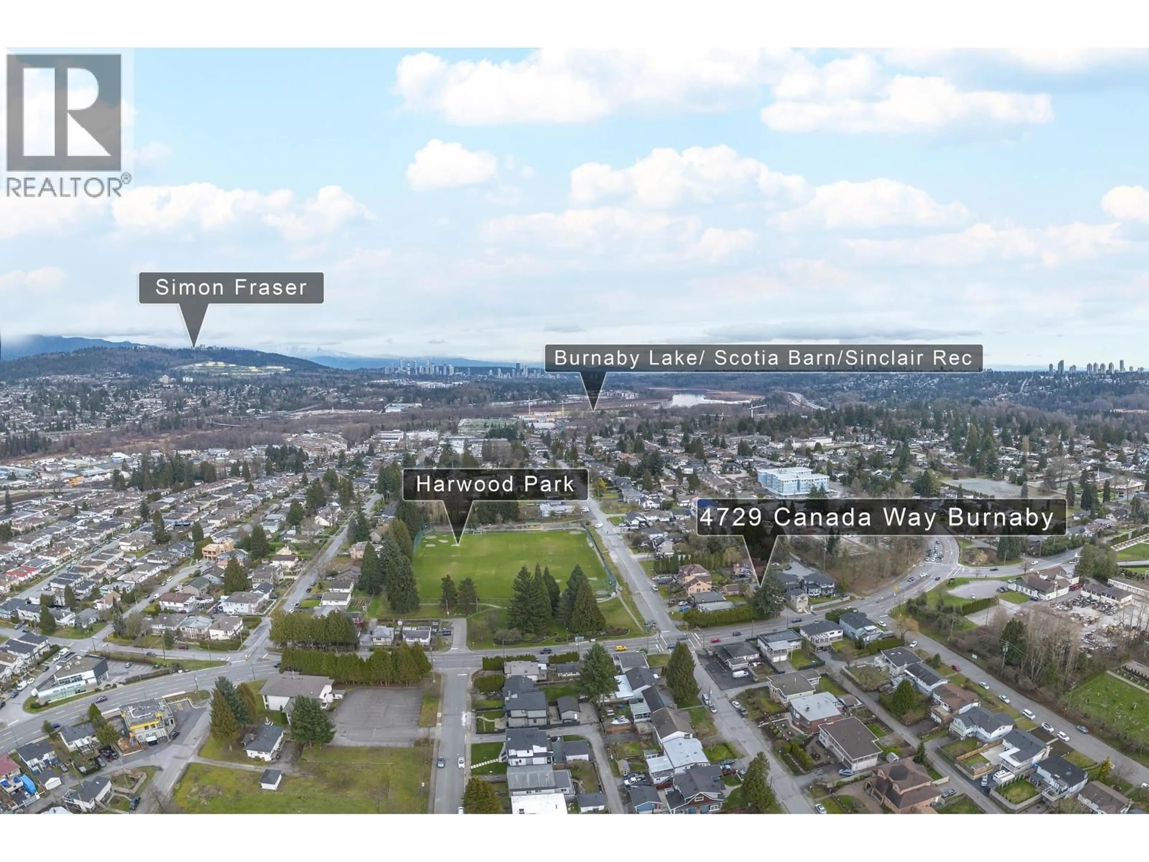A pic from outside/outdoor area/front of a property/back of a property/a pic from drone, unknown for 4729 CANADA WAY, Burnaby British Columbia V5G1L3