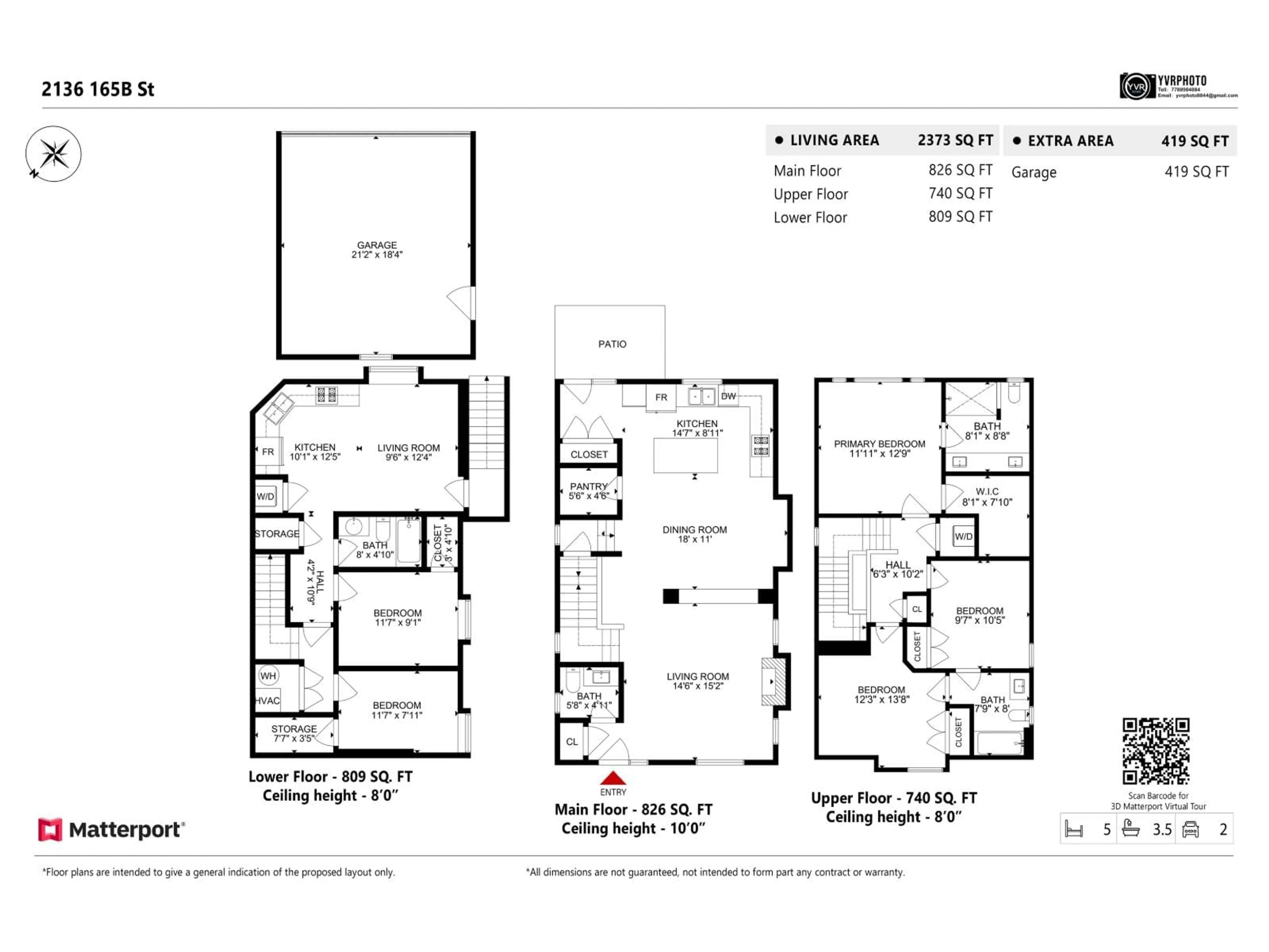 Floor plan for 2136 165B STREET, Surrey British Columbia V3Z0V6
