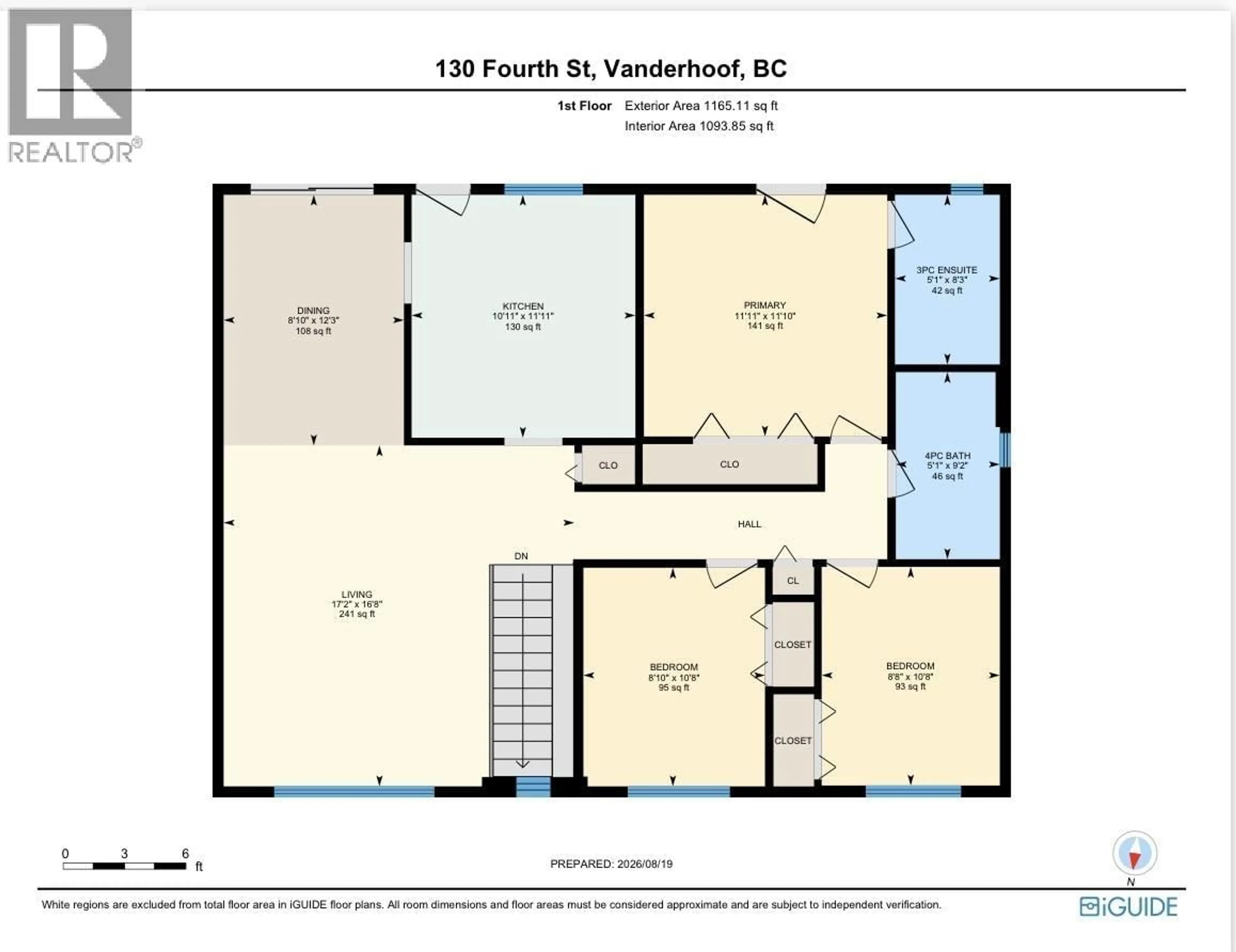 Floor plan for 130 4TH STREET, Vanderhoof British Columbia V0J3A0