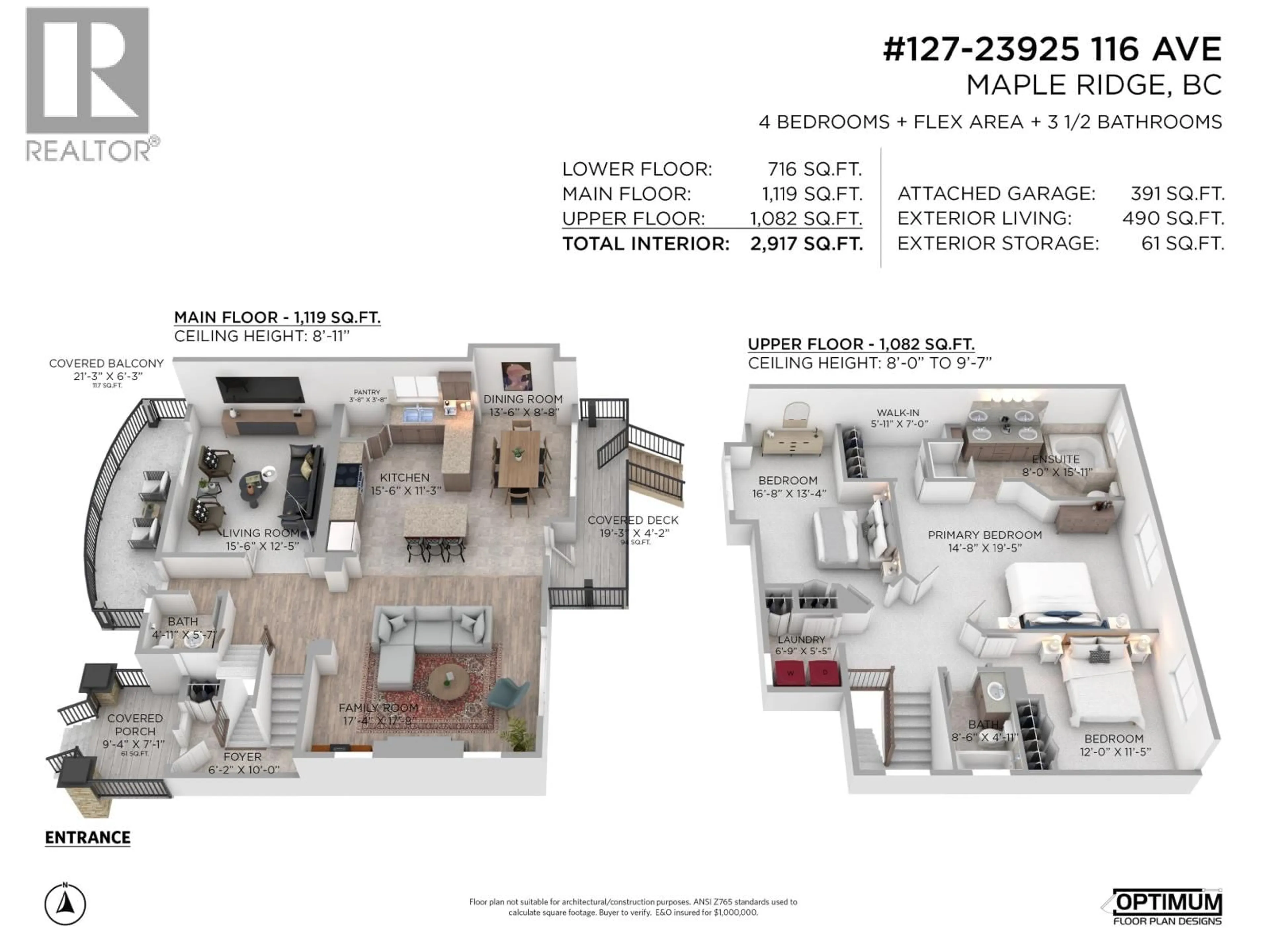 Floor plan for 127 - 23925 116 AVENUE, Maple Ridge British Columbia V2W0C3