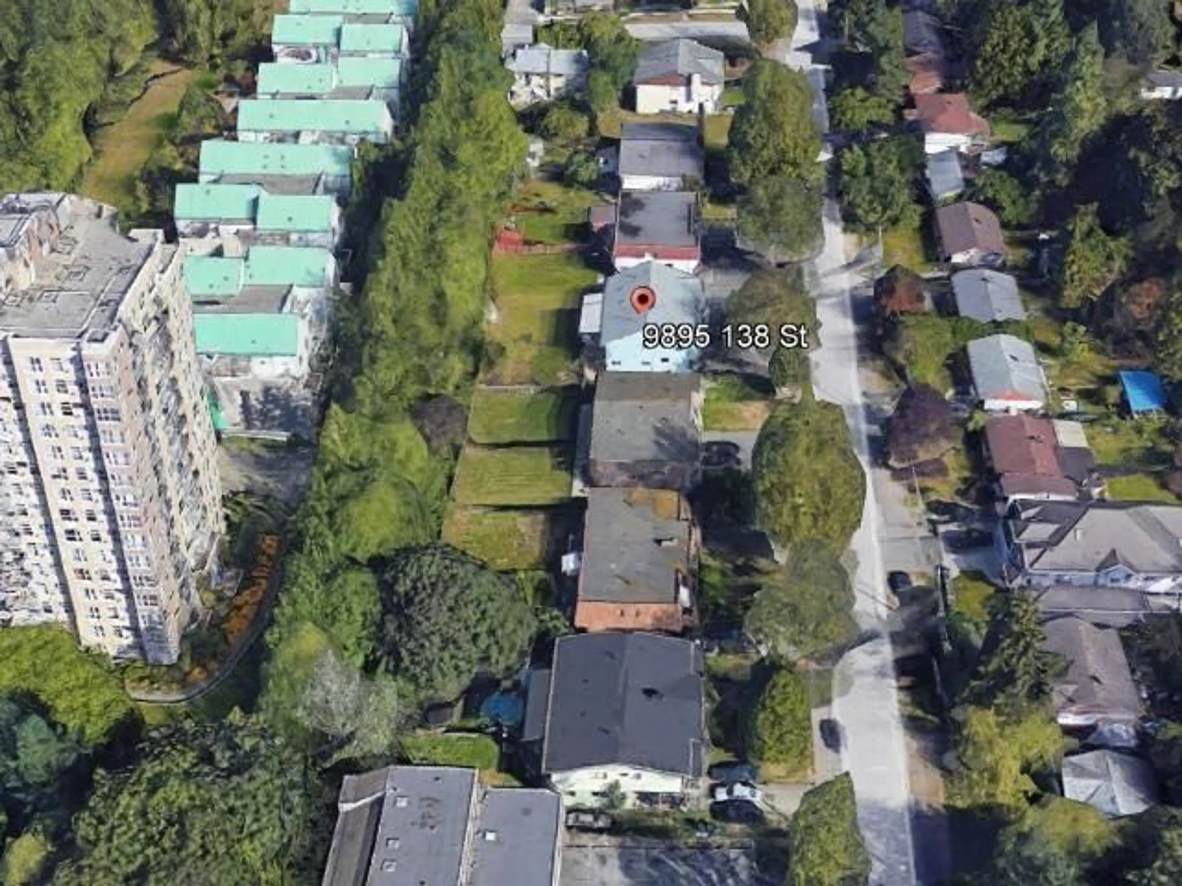 A pic from outside/outdoor area/front of a property/back of a property/a pic from drone, city buildings view from balcony for 9895 138 STREET, Surrey British Columbia V3T5E3