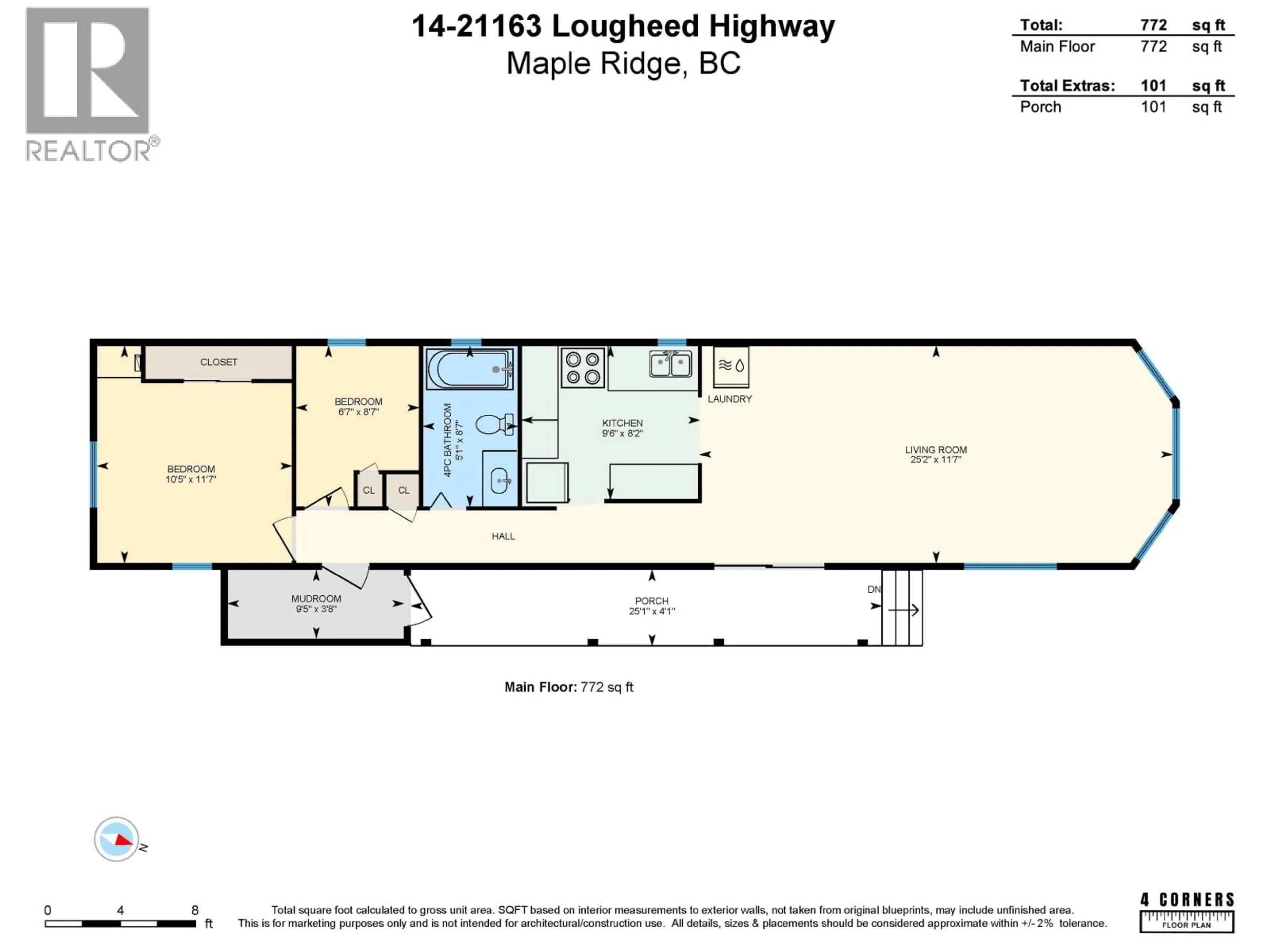 Floor plan for 14 - 21163 LOUGHEED HIGHWAY, Maple Ridge British Columbia V2X2R4