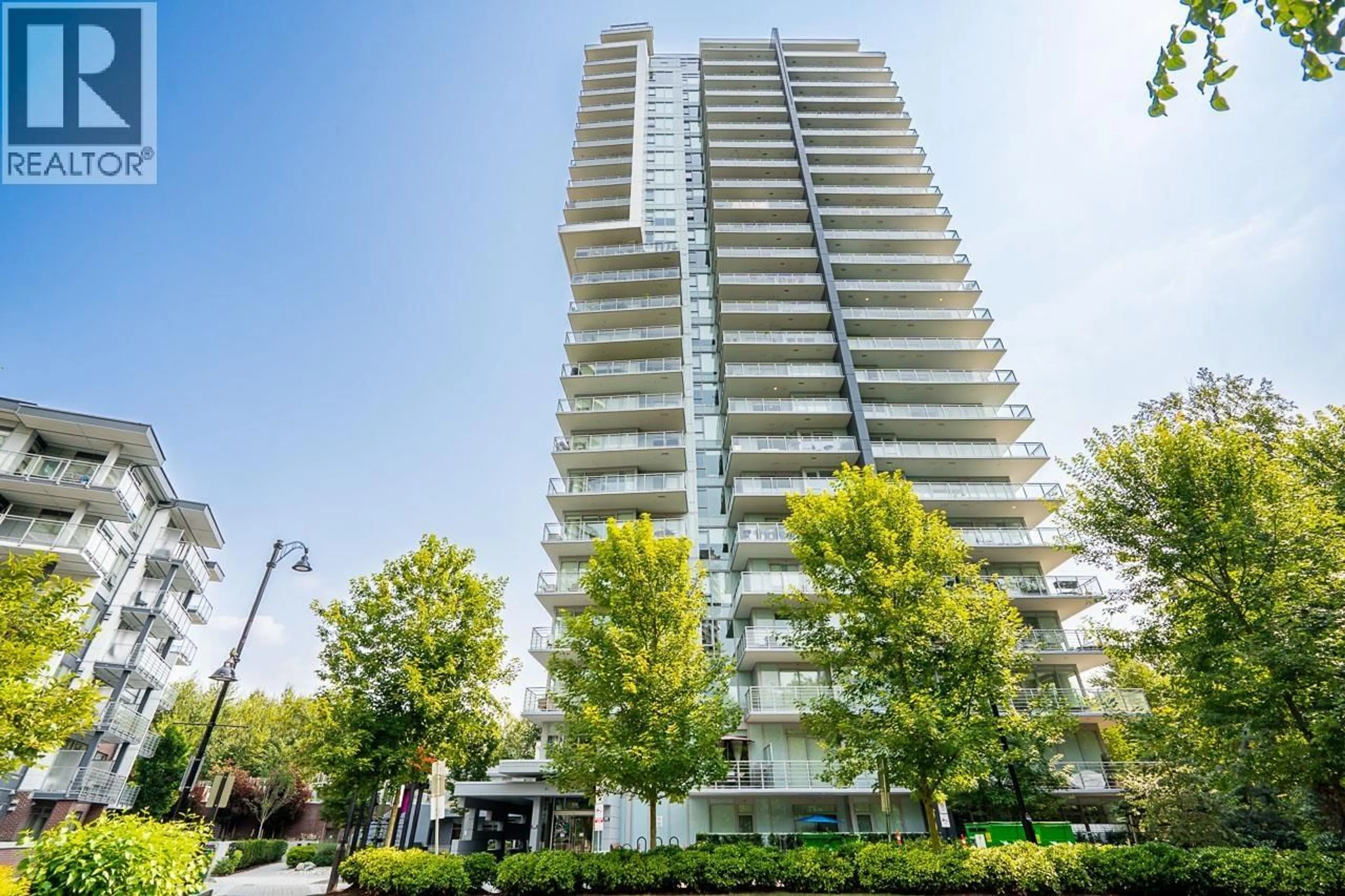 A pic from outside/outdoor area/front of a property/back of a property/a pic from drone, building for 1802 - 308 MORRISSEY ROAD, Port Moody British Columbia V3H0M2