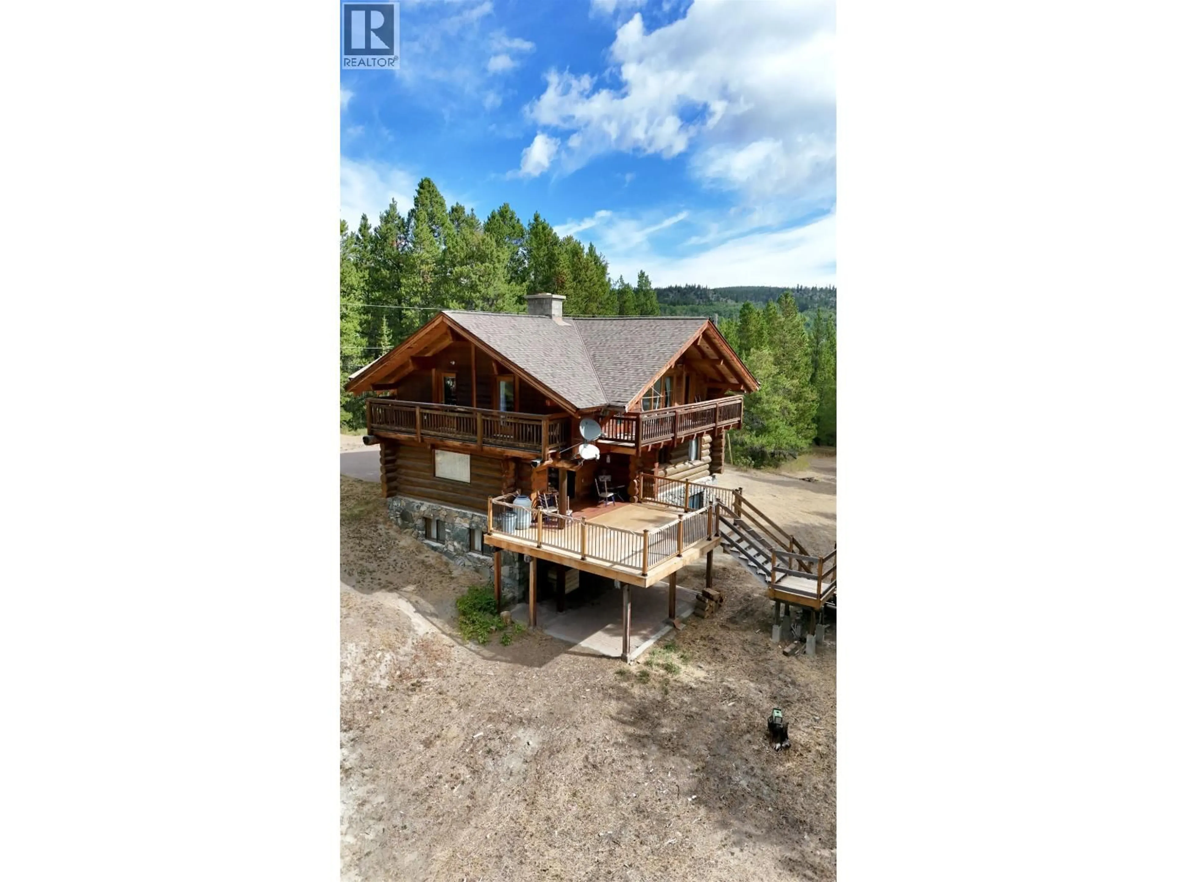 A pic from outside/outdoor area/front of a property/back of a property/a pic from drone, unknown for 1051 BITTNER ROAD, Chilcotin British Columbia V0L1M0