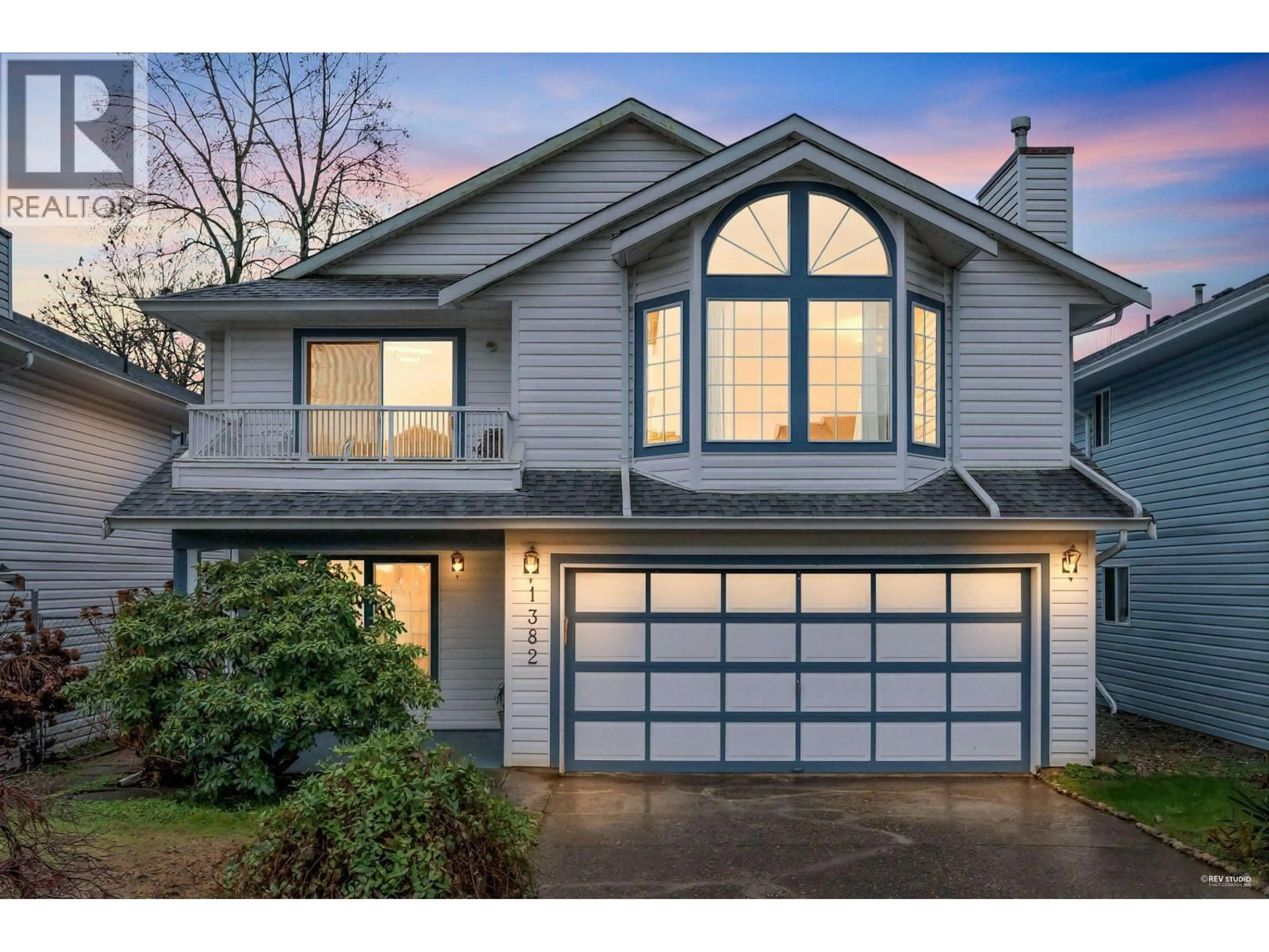 Home with vinyl exterior material, street for 1382 SUTHERLAND AVENUE, Port Coquitlam British Columbia V3B7G7