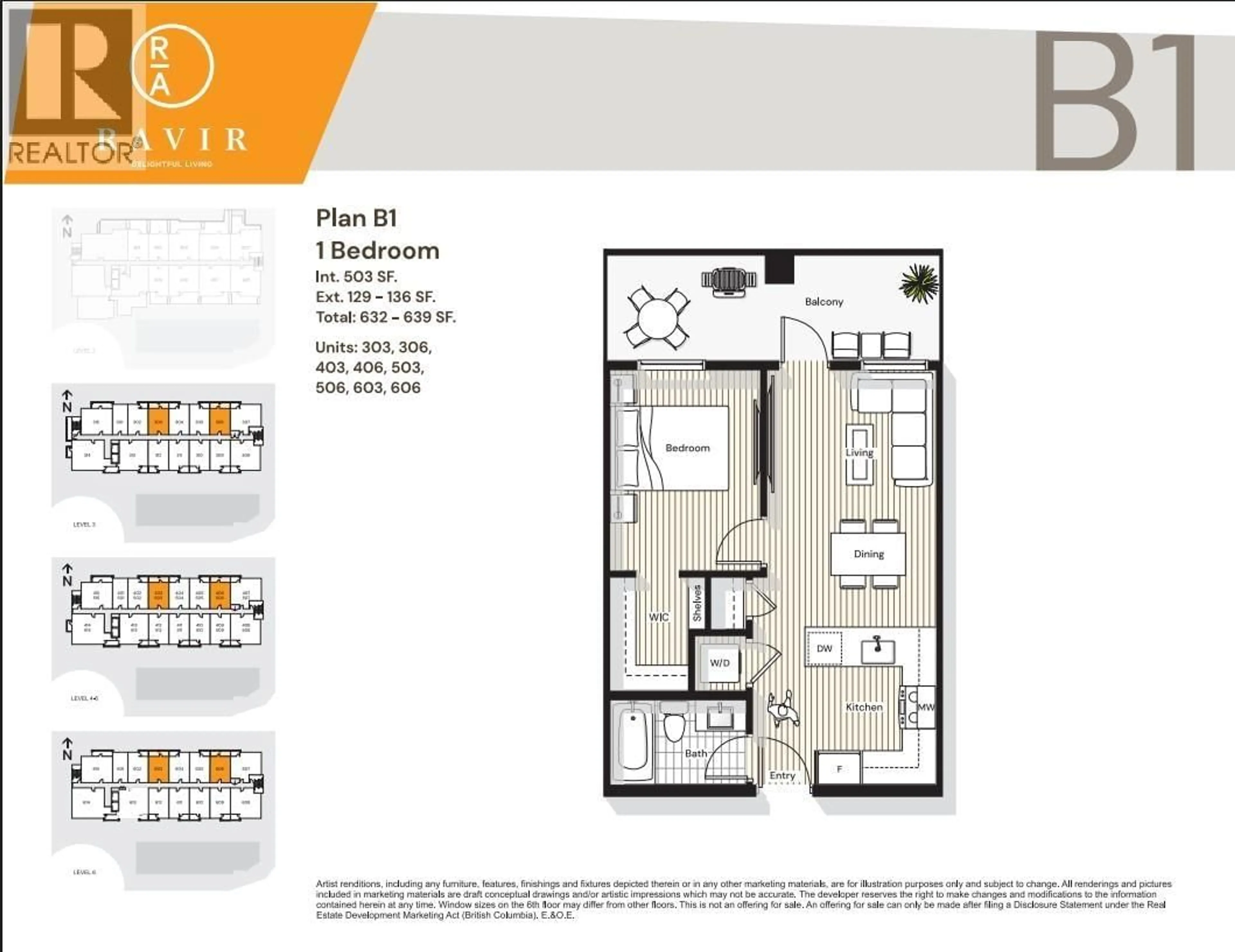Floor plan for 406 - 1051 JAMES AVENUE, Coquitlam British Columbia V0V0V0