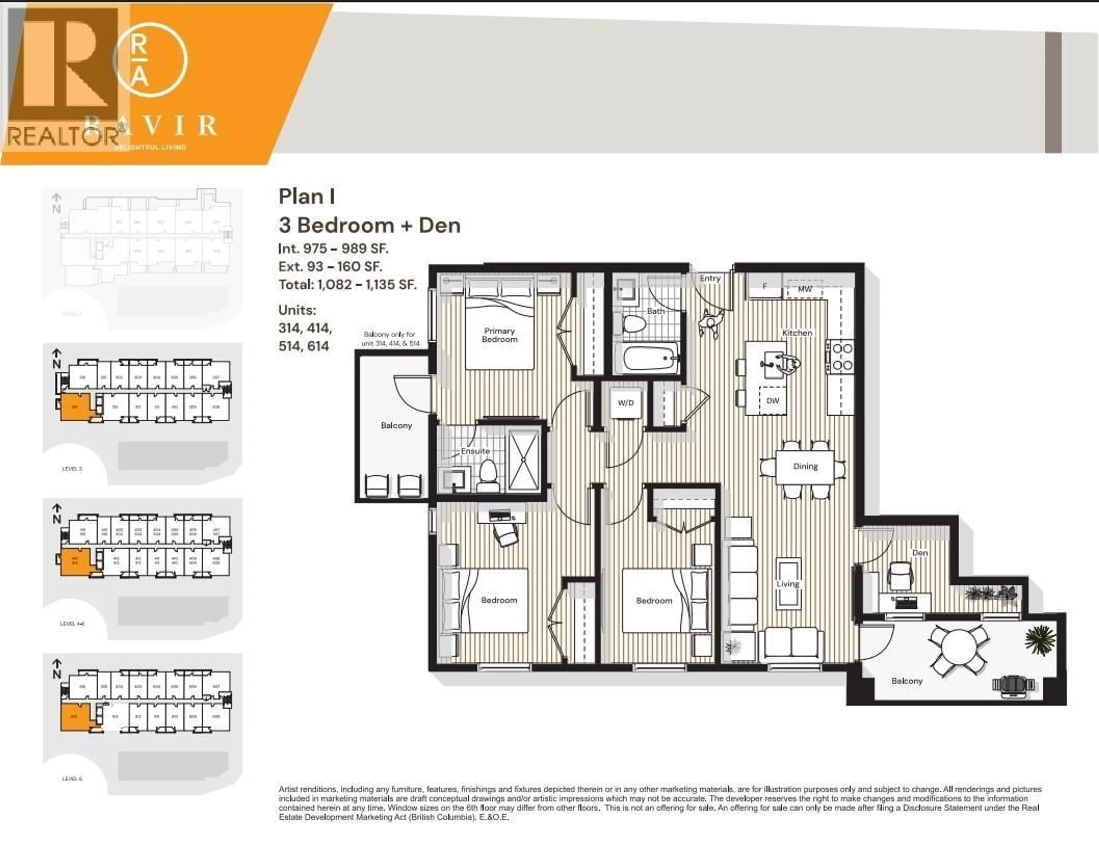 Floor plan for 314 - 1051 JAMES AVENUE, Coquitlam British Columbia V0V0V0