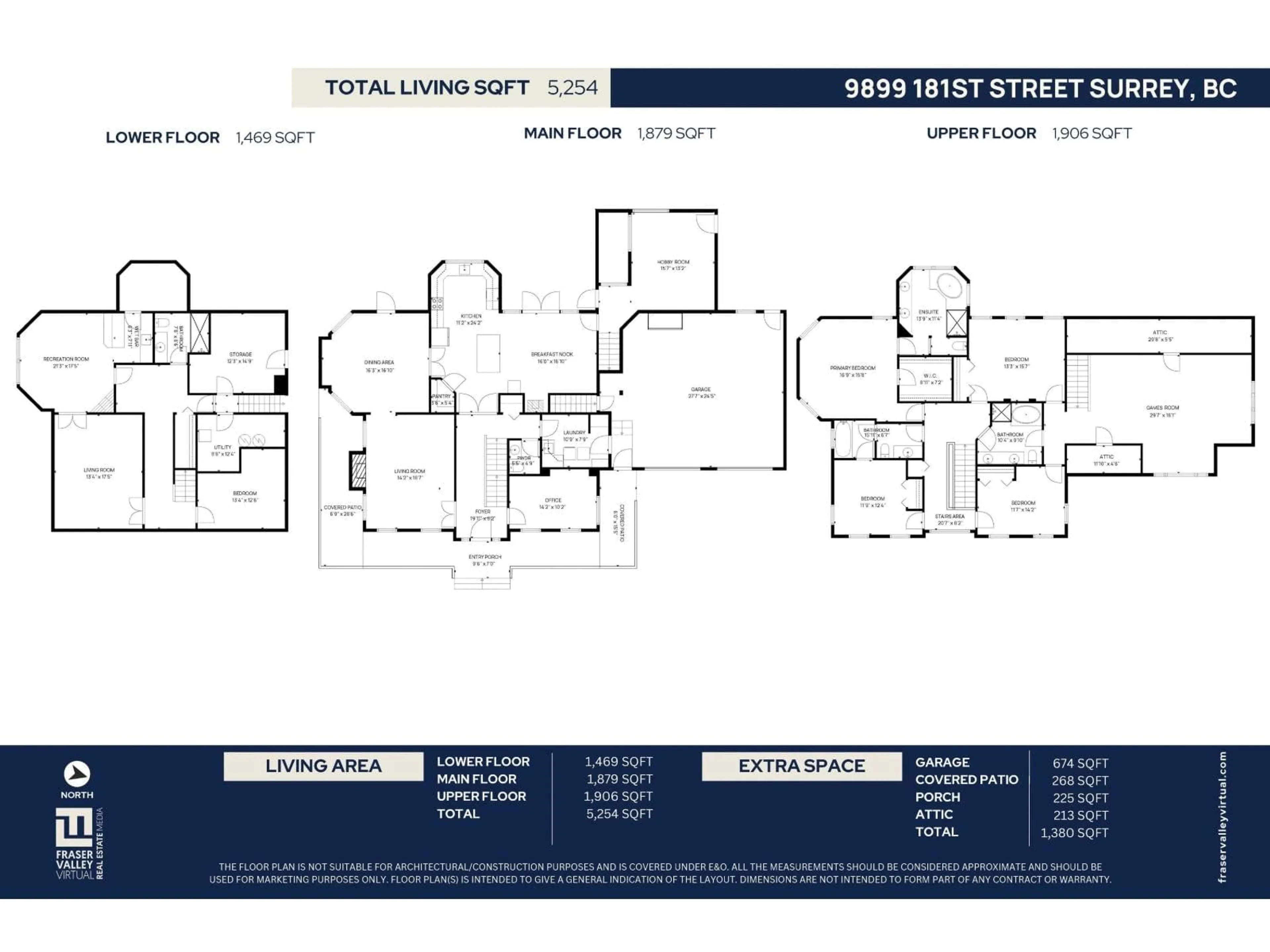 Floor plan for 9899 181 STREET, Surrey British Columbia V4N4V6