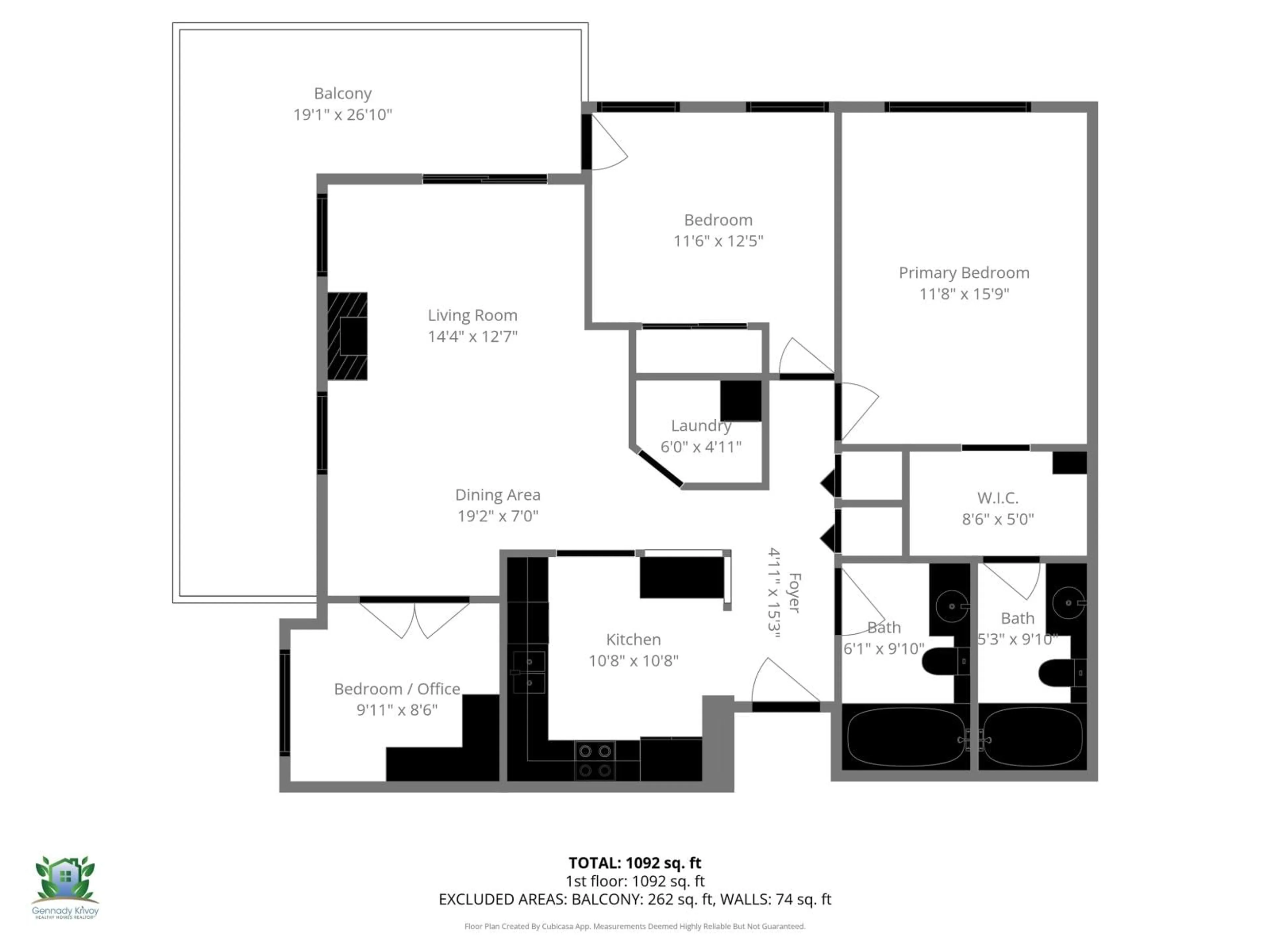 Floor plan for 305 - 33150 4TH AVENUE, Mission British Columbia V2V7A3