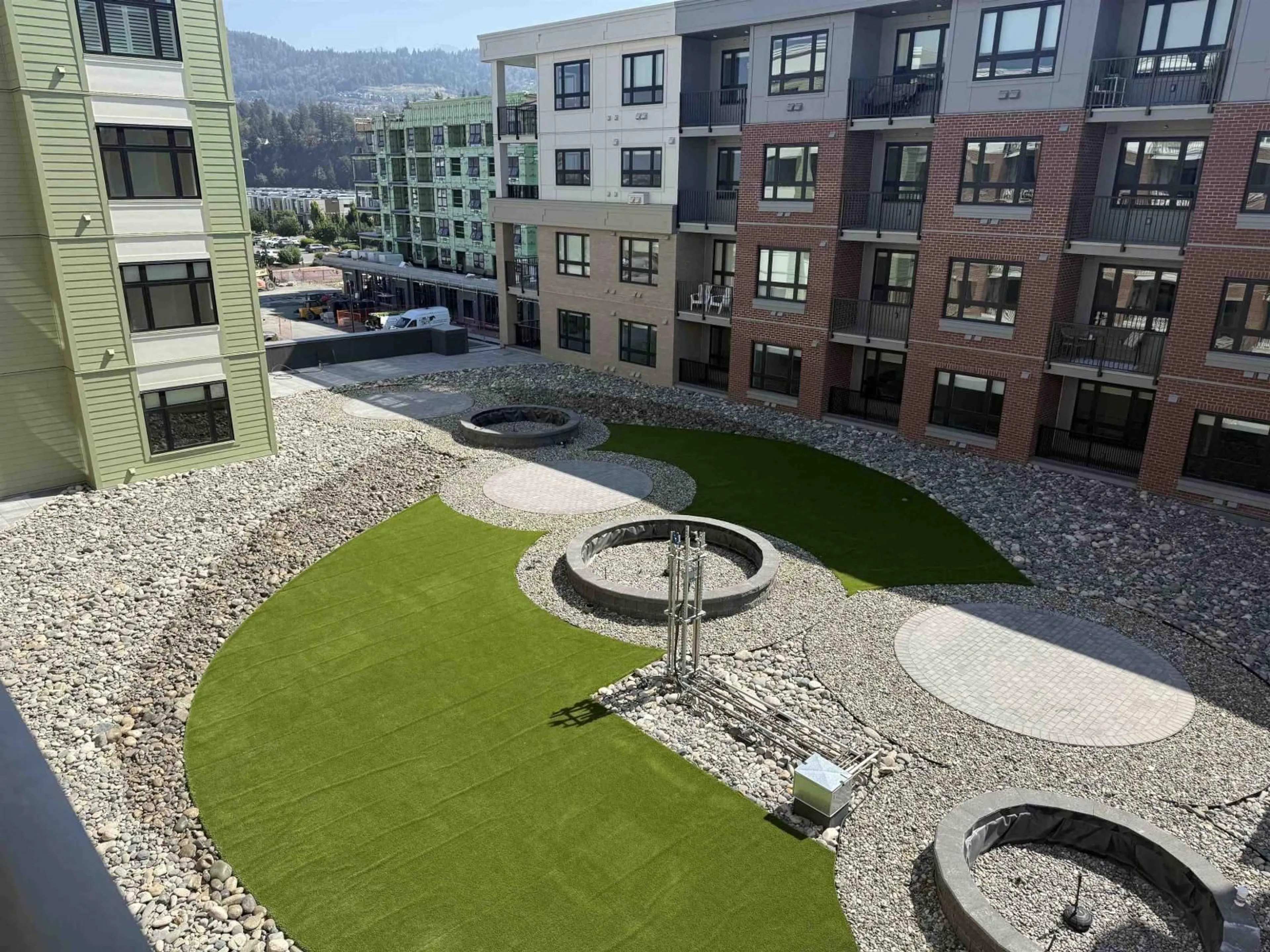 A pic from outside/outdoor area/front of a property/back of a property/a pic from drone, city buildings view from balcony for 409 - 46185 THOMAS ROAD, Chilliwack British Columbia V2R6H3