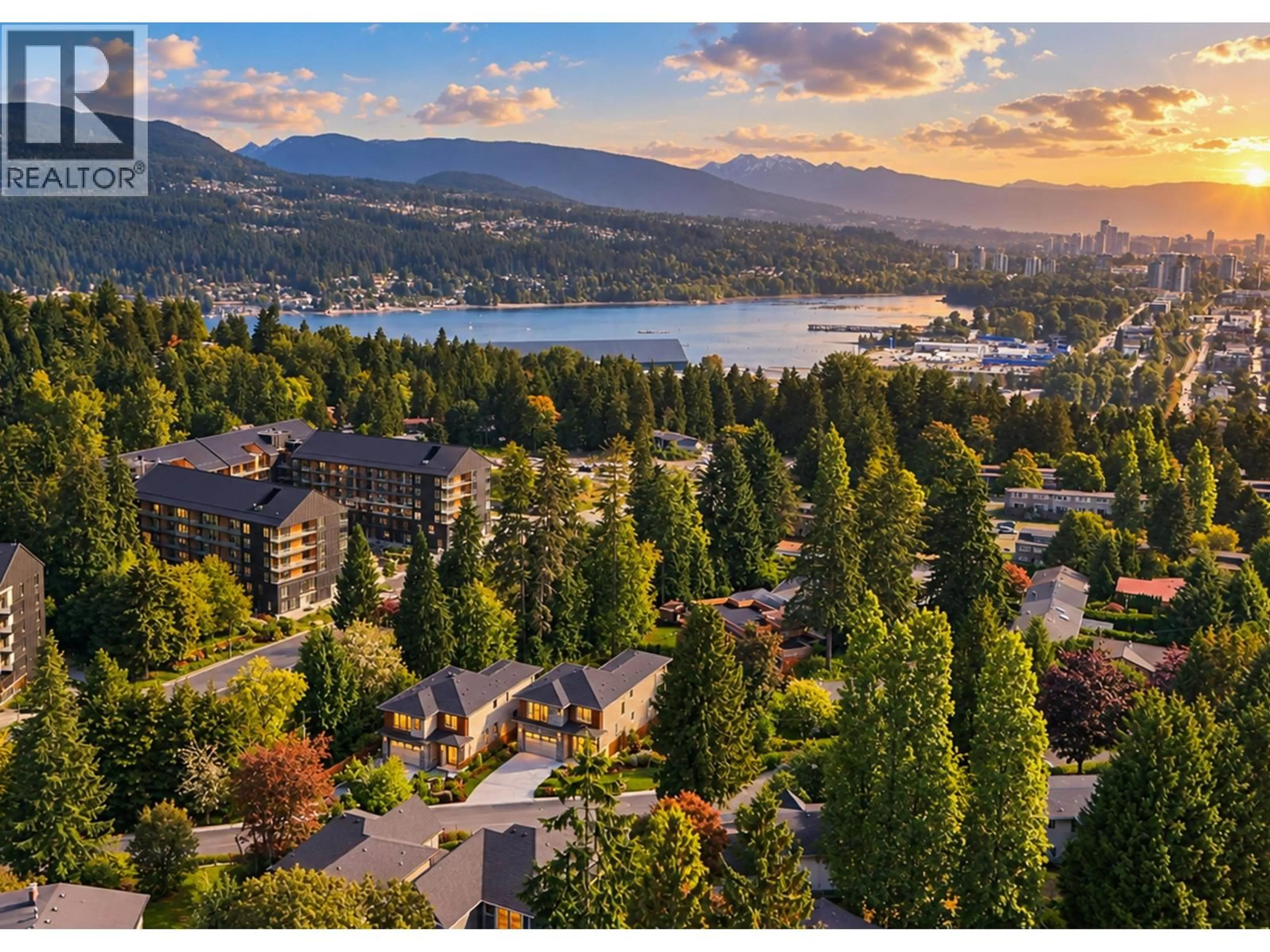 A pic from outside/outdoor area/front of a property/back of a property/a pic from drone, mountain view for 1180 TUXEDO DRIVE, Port Moody British Columbia V3H1L4