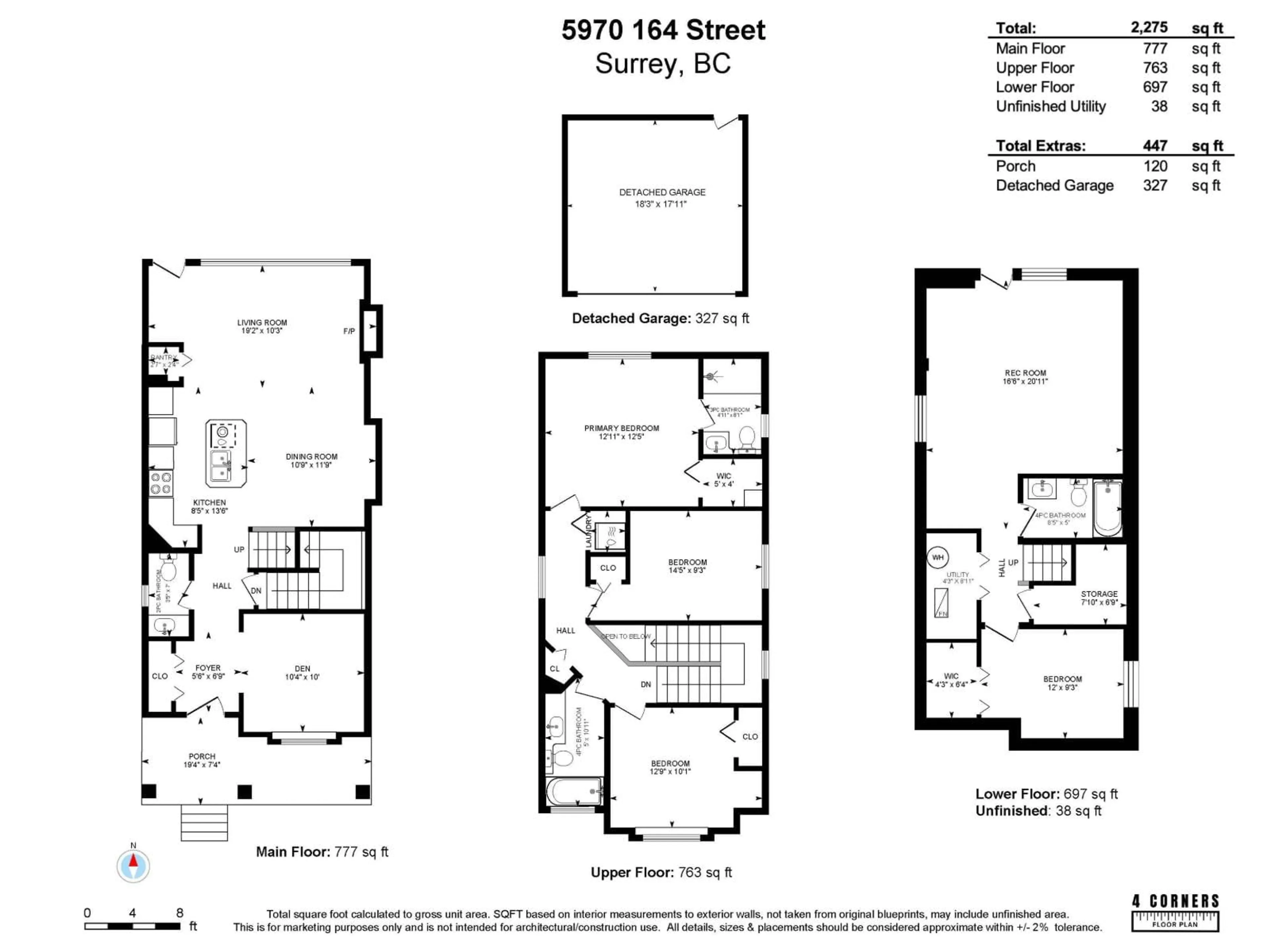 Floor plan for 5970 164 STREET, Surrey British Columbia V3S6M6