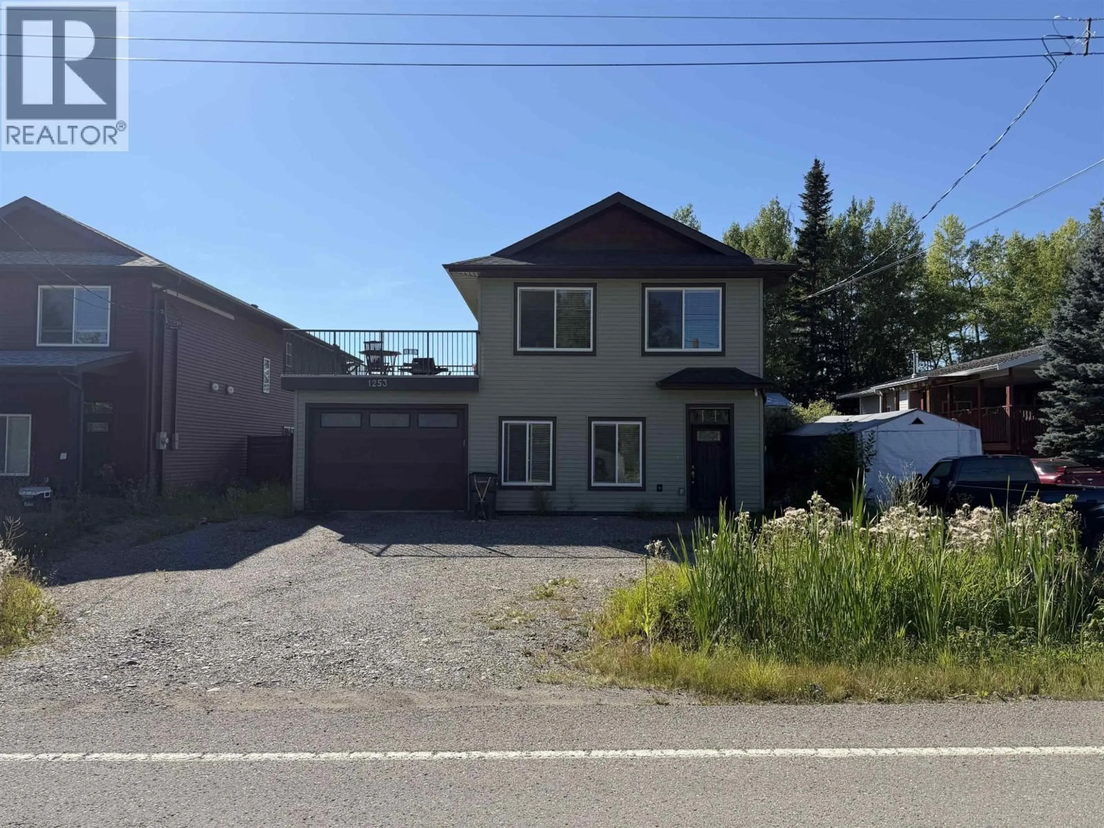 A pic from outside/outdoor area/front of a property/back of a property/a pic from drone, street for 1253 BLACKBURN ROAD, Prince George British Columbia V2N6B7