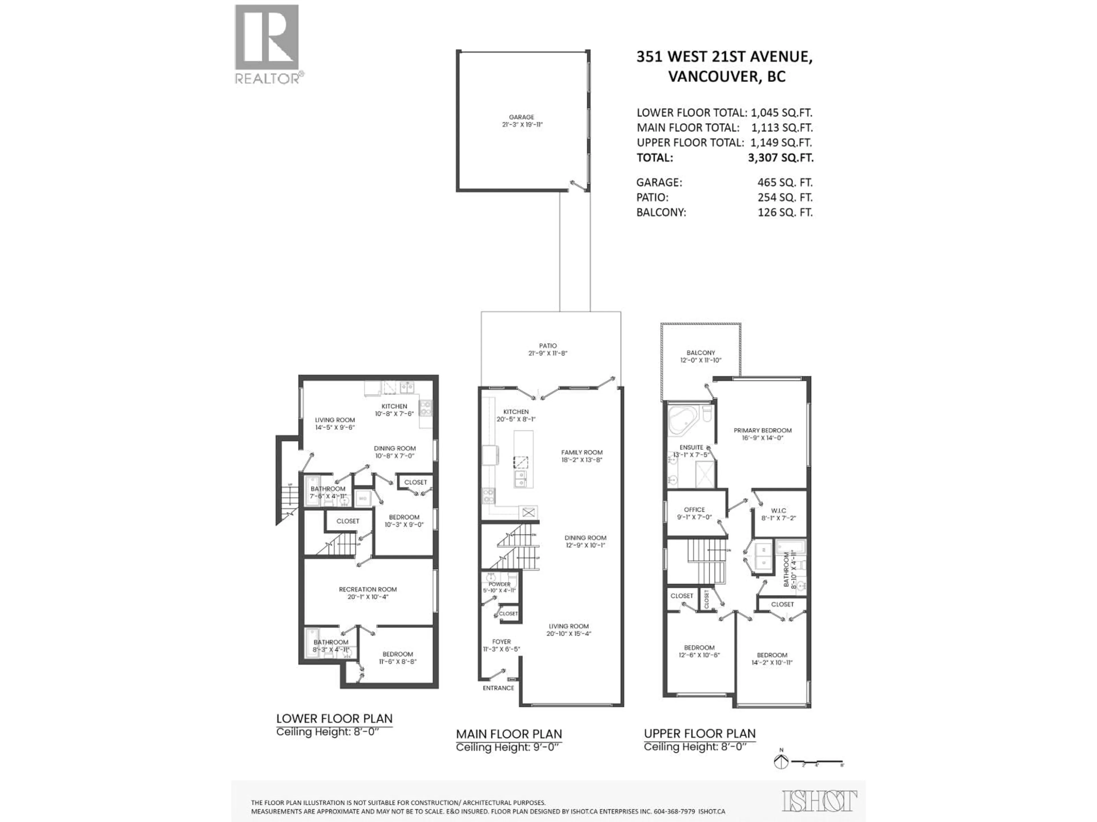 Floor plan for 351 21ST STREET, North Vancouver British Columbia V7M1Z6