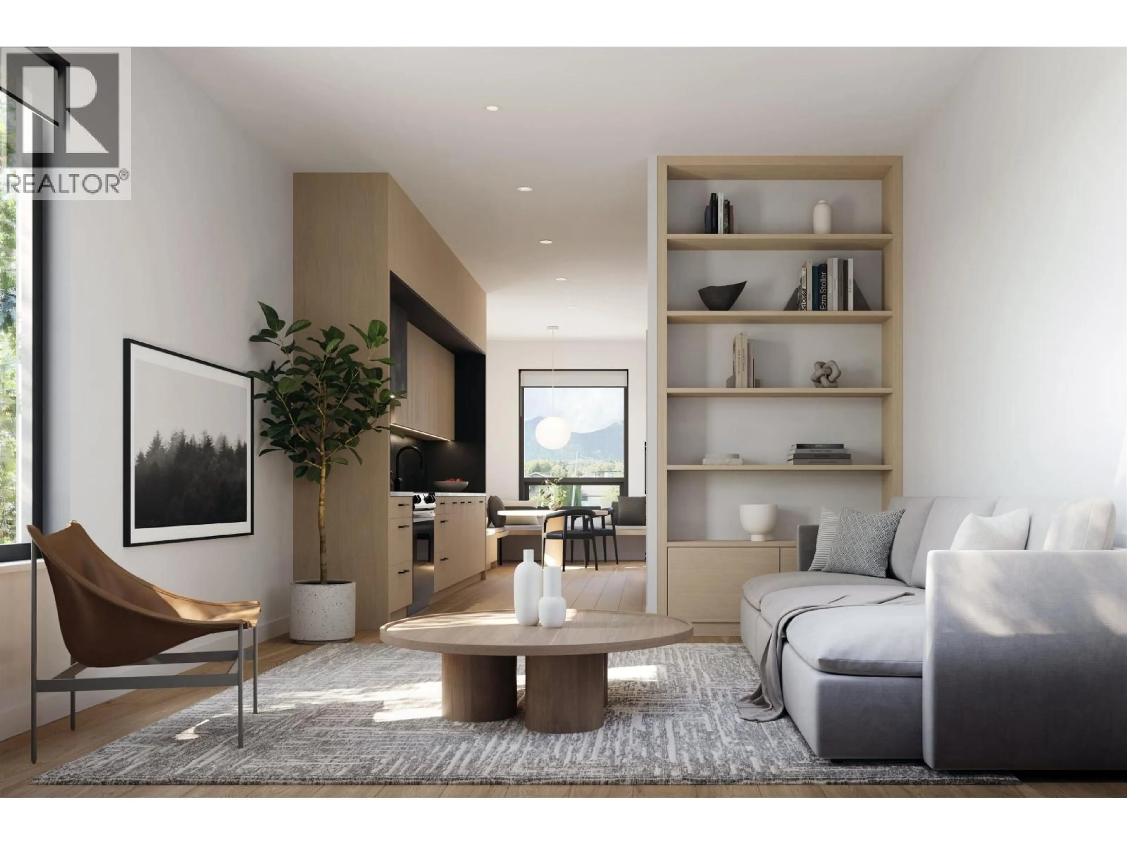 Living room with furniture, wood/laminate floor for 6 - 37940 FOURTH AVENUE, Squamish British Columbia V8B0P7