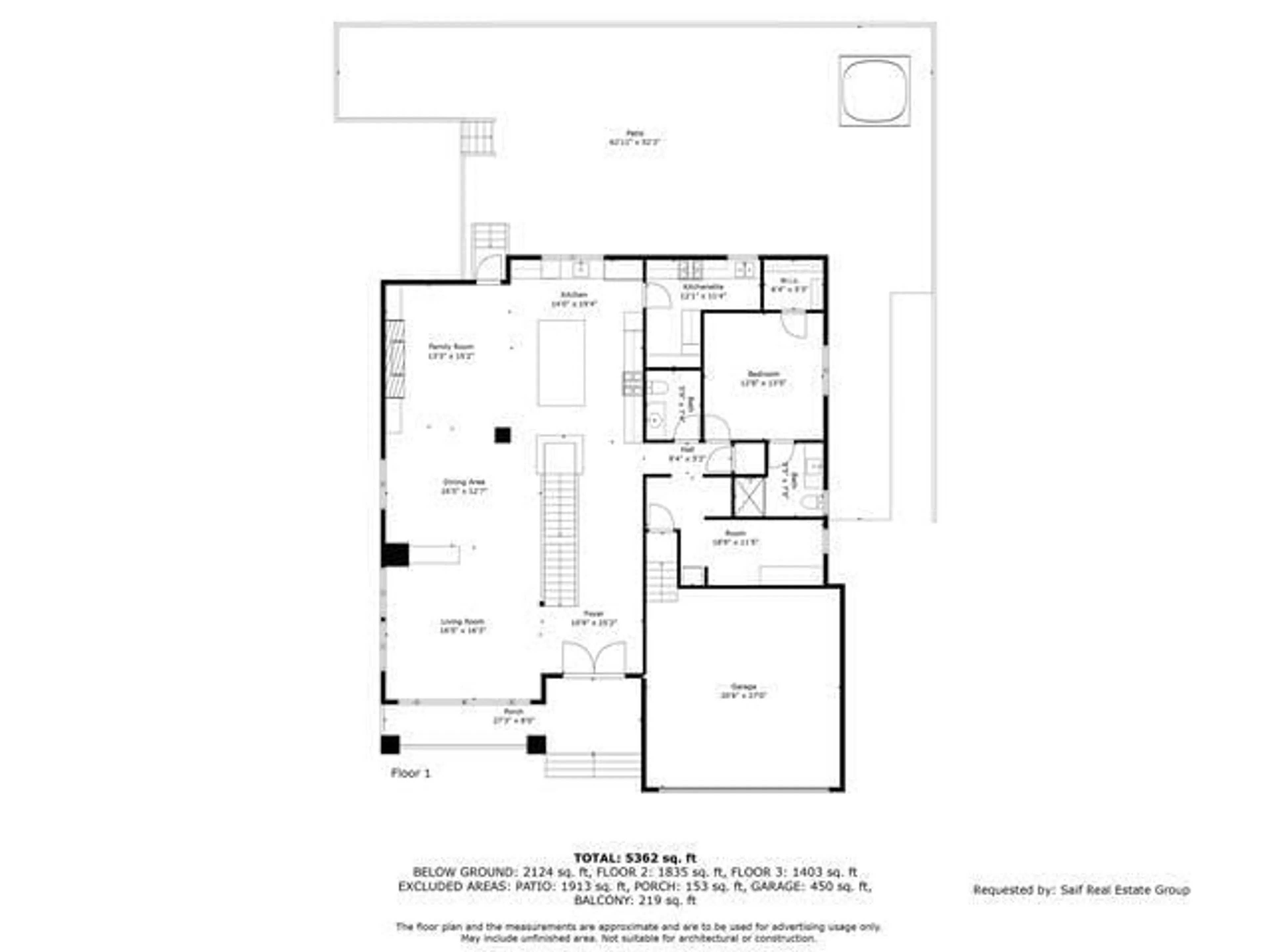 Floor plan for 10088 121 STREET, Surrey British Columbia V3V4K5