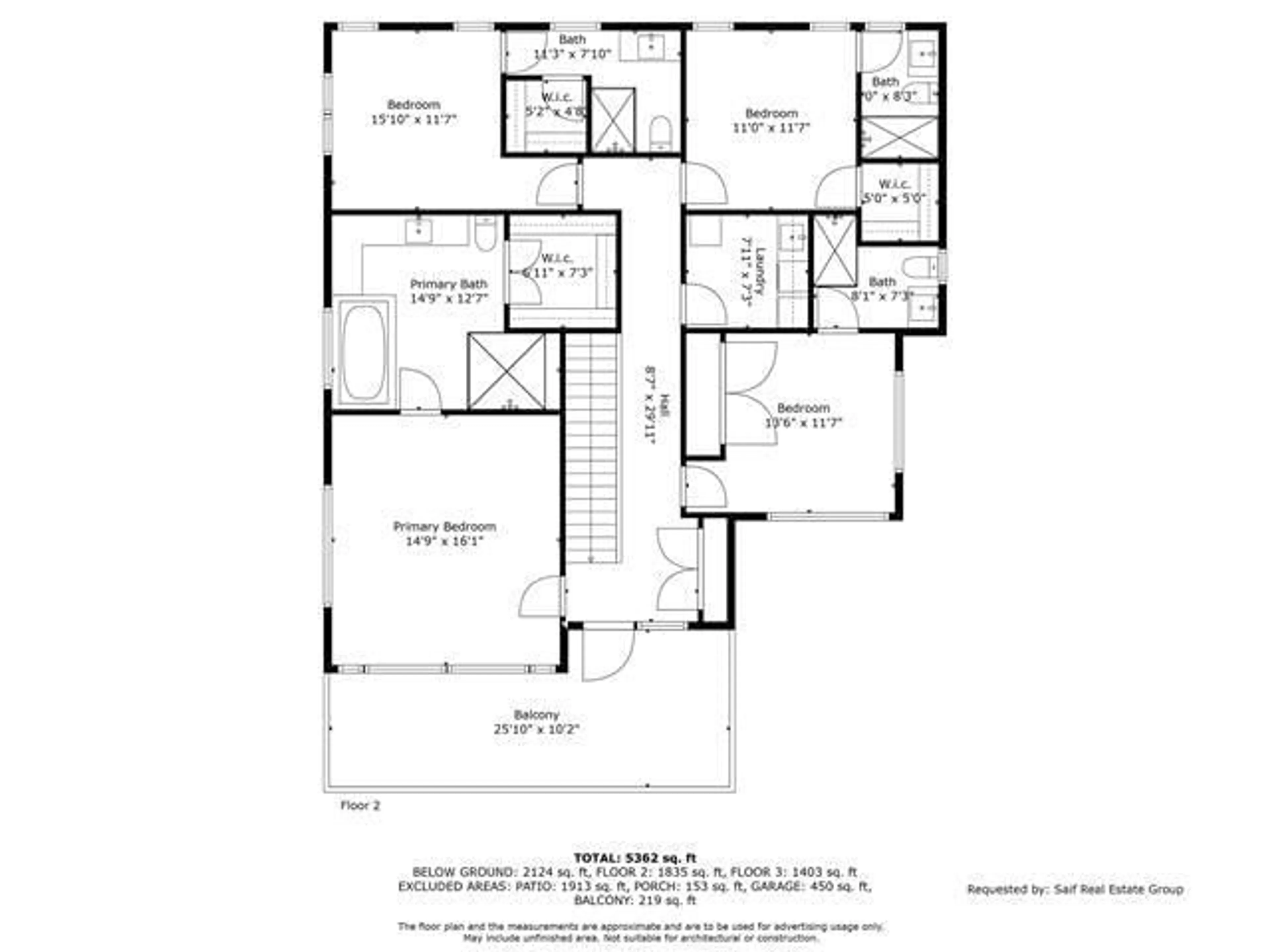 Floor plan for 10088 121 STREET, Surrey British Columbia V3V4K5