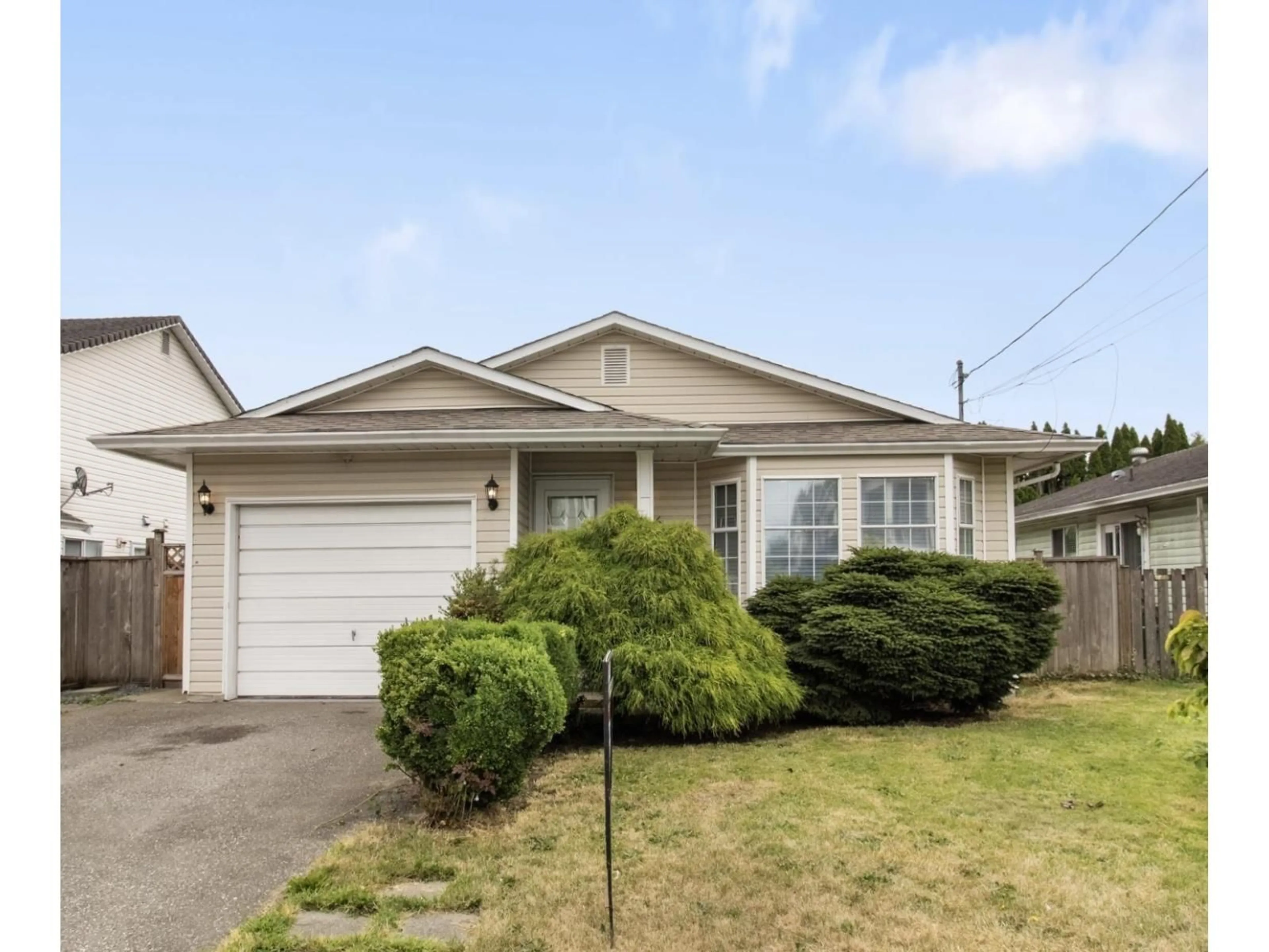 Home with vinyl exterior material, street for 9536 CARROLL STREET, Chilliwack British Columbia V2P7G4