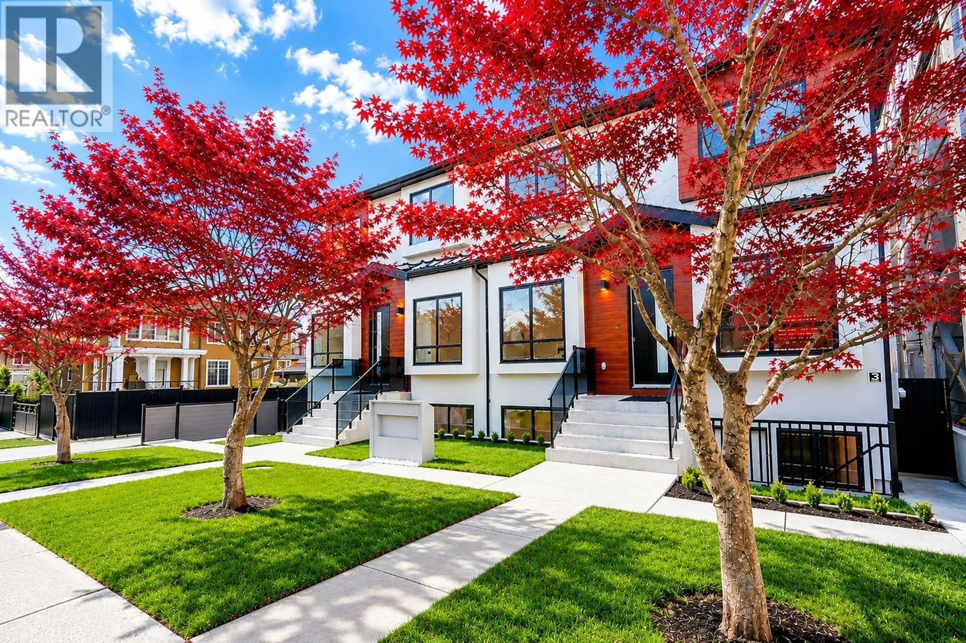 Home with brick exterior material, street for 4 - 6692 NAPIER STREET, Burnaby British Columbia V5B2C3