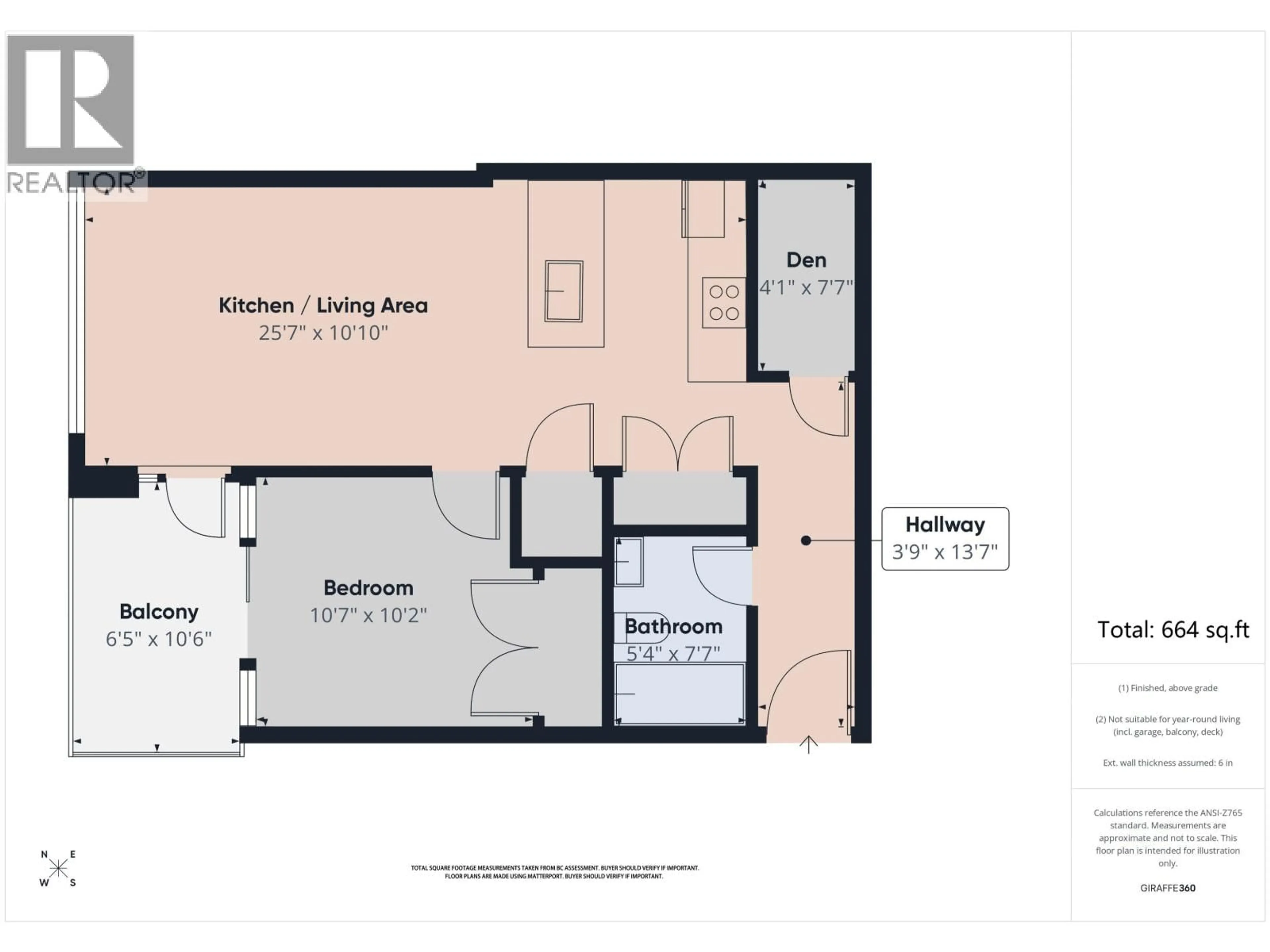 Floor plan for 4507 - 4670 ASSEMBLY WAY, Burnaby British Columbia V5H0H3