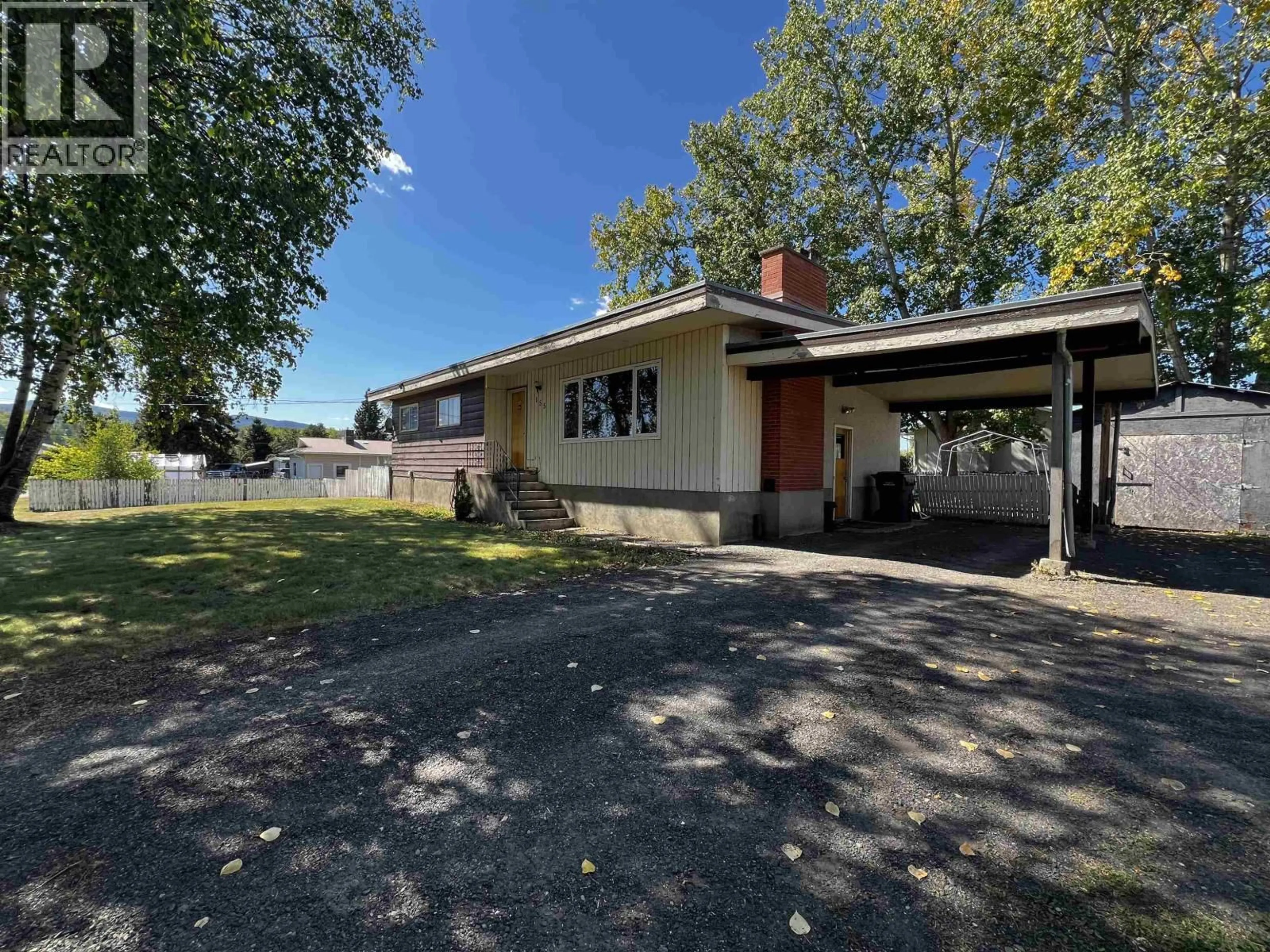 A pic from outside/outdoor area/front of a property/back of a property/a pic from drone, street for 155 TALUK CRESCENT, Fraser Lake British Columbia V0J1S0