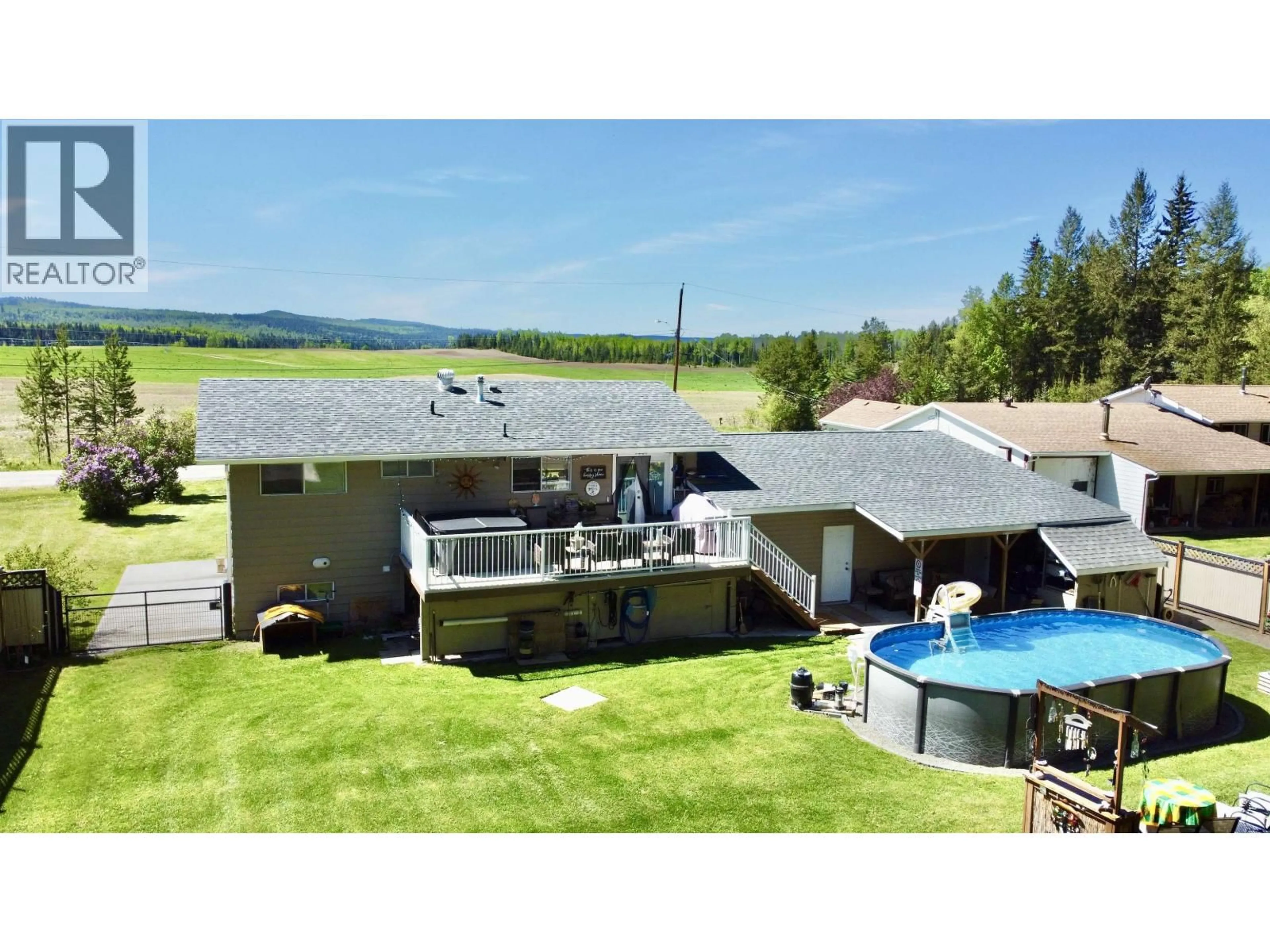 A pic from outside/outdoor area/front of a property/back of a property/a pic from drone, water/lake/river/ocean view for 6433 LYNX ROAD, Forest Grove British Columbia V0K1M0