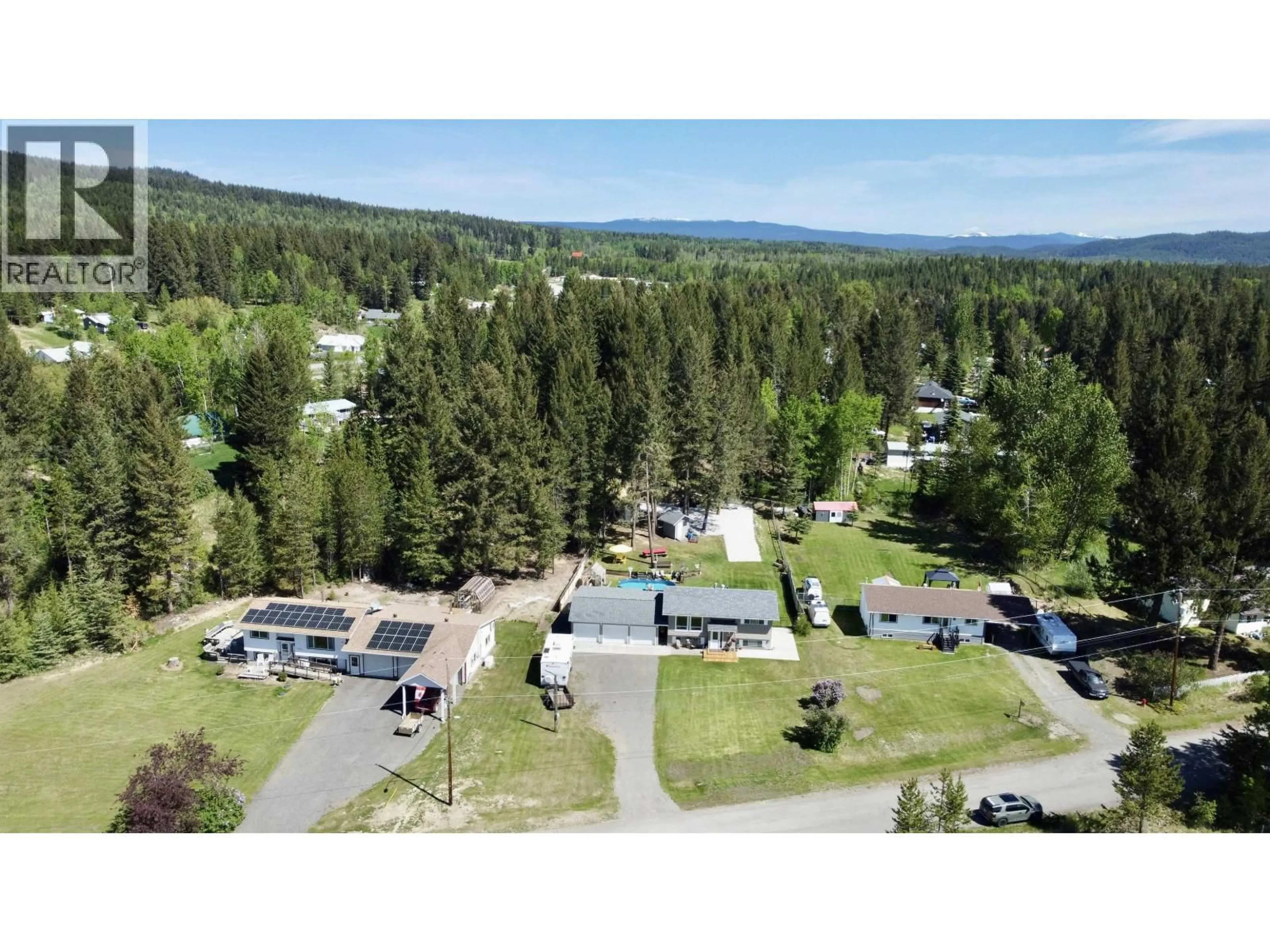 A pic from outside/outdoor area/front of a property/back of a property/a pic from drone, mountain view for 6433 LYNX ROAD, Forest Grove British Columbia V0K1M0