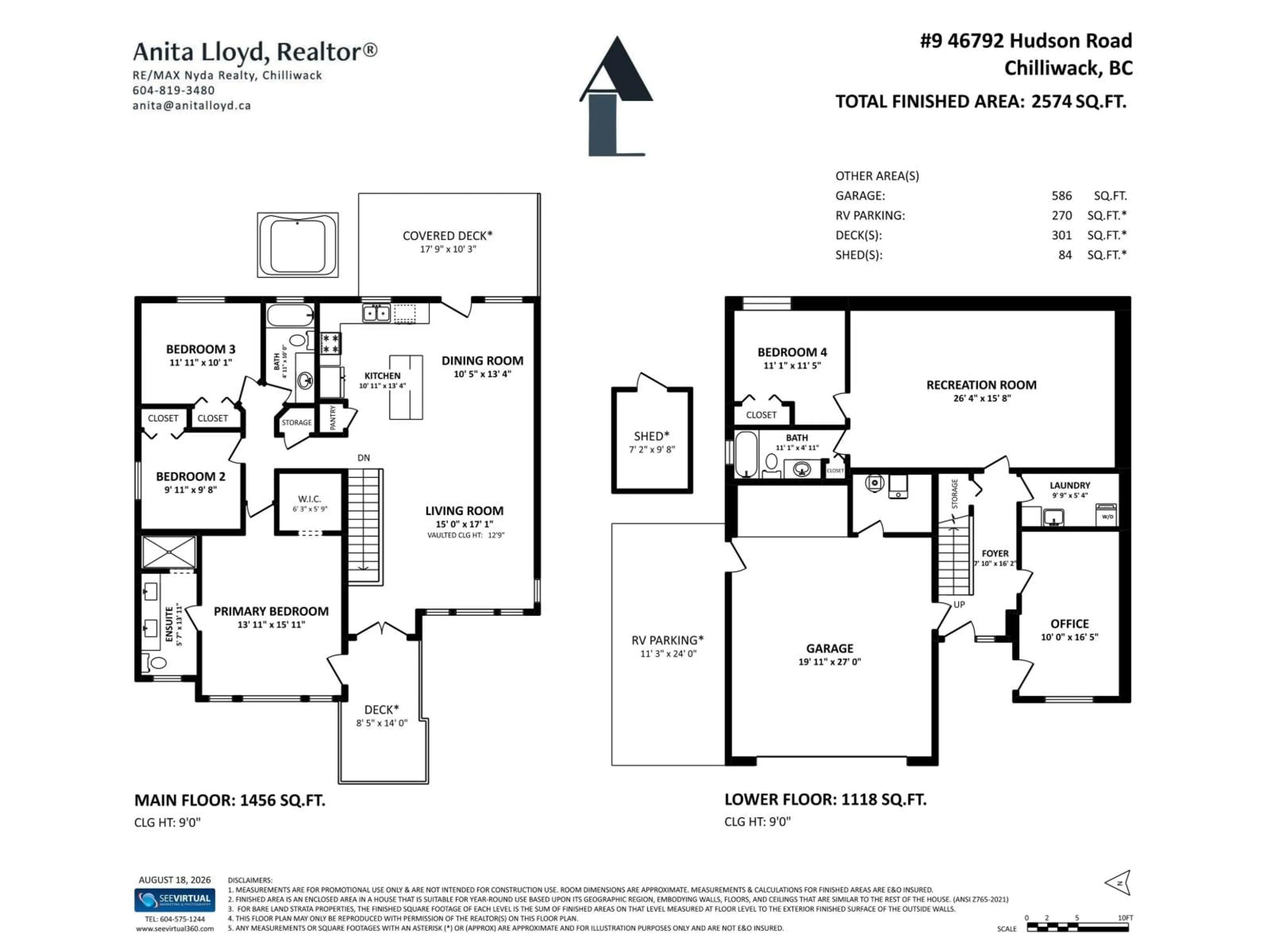 Floor plan for 9 - 46792 HUDSON ROAD, Chilliwack British Columbia V2R0P5