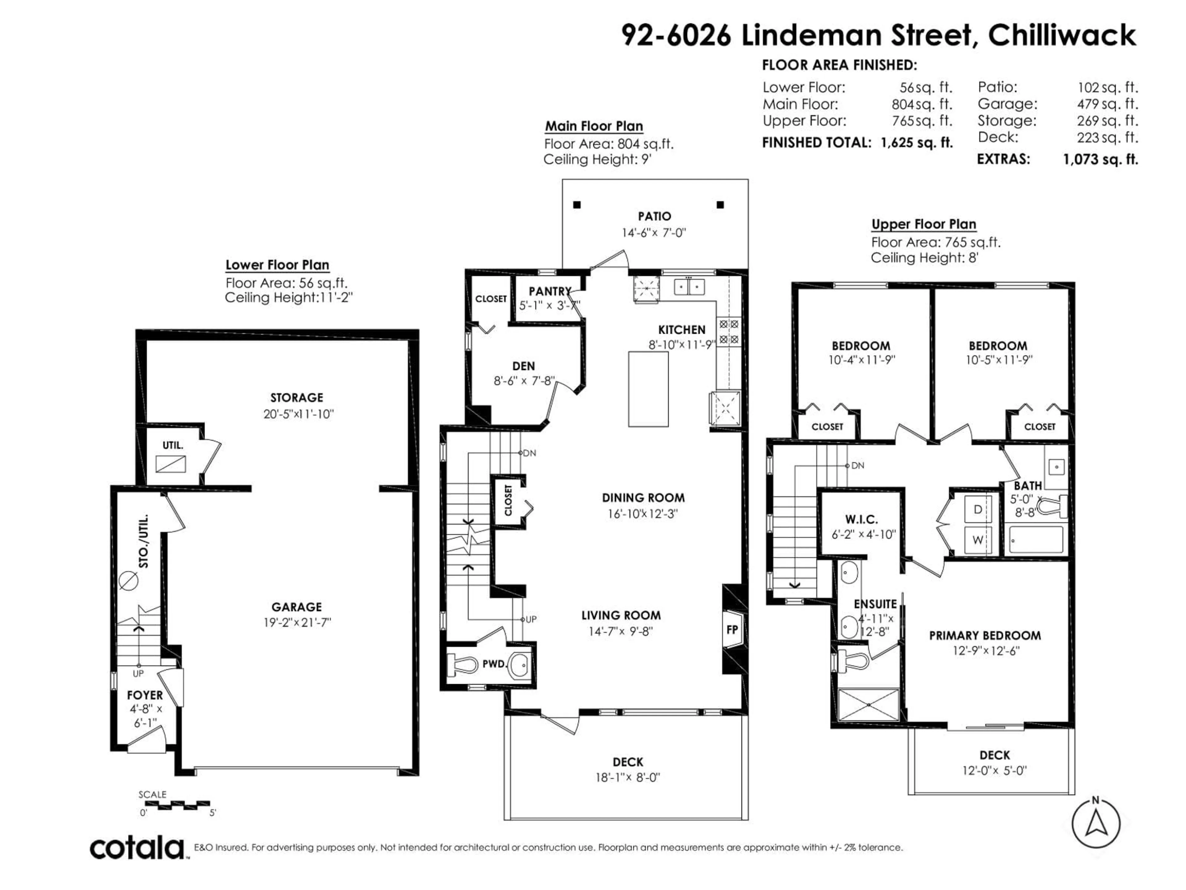 Floor plan for 92 - 6026 LINDEMAN STREET, Chilliwack British Columbia V2R0W1