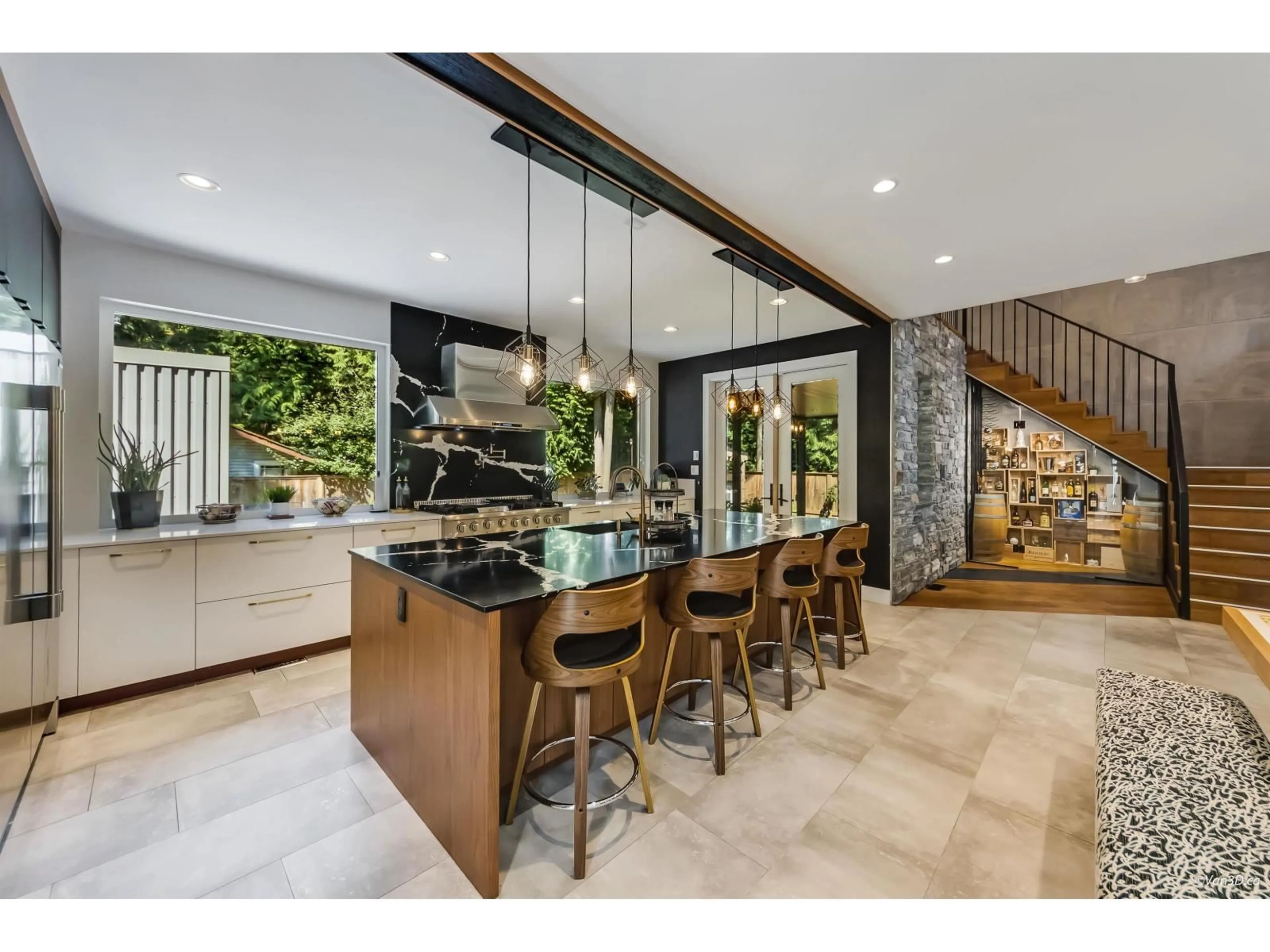 Open concept kitchen, ceramic/tile floor for 19889 42A AVENUE, Langley British Columbia V3A6A4