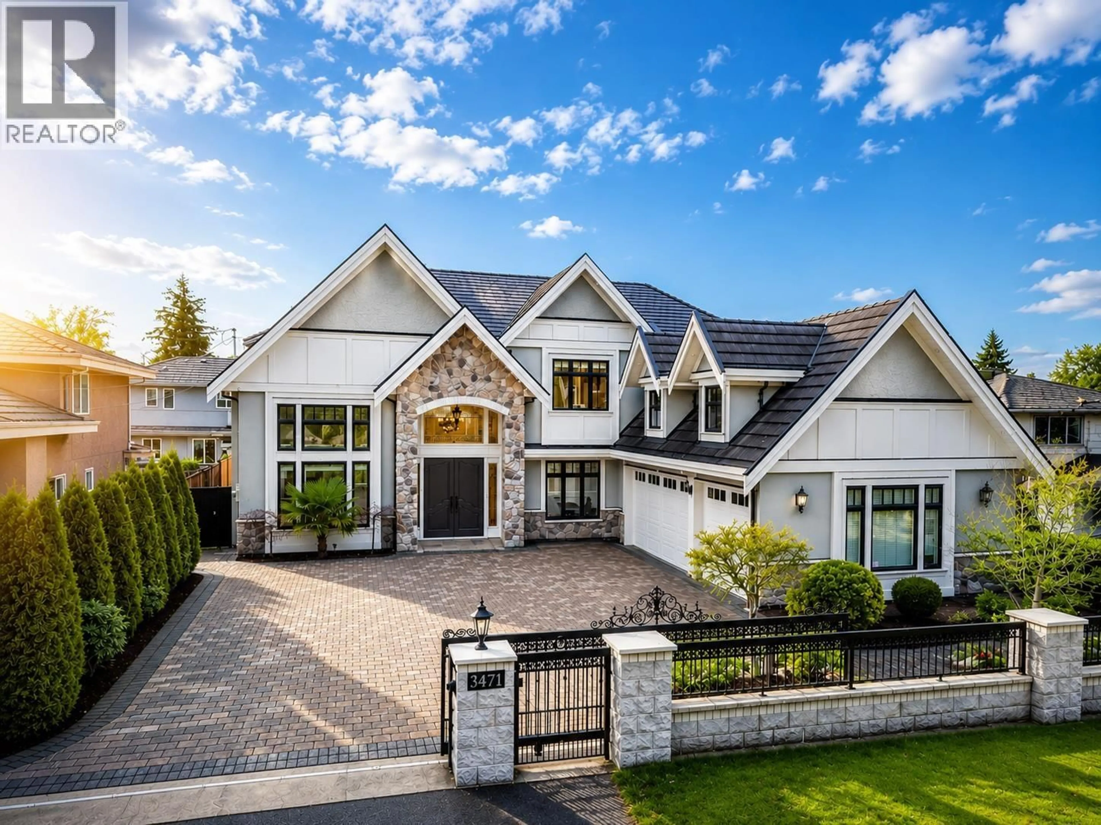 Home with brick exterior material, street for 3471 NEWMORE AVENUE, Richmond British Columbia V7C1M5