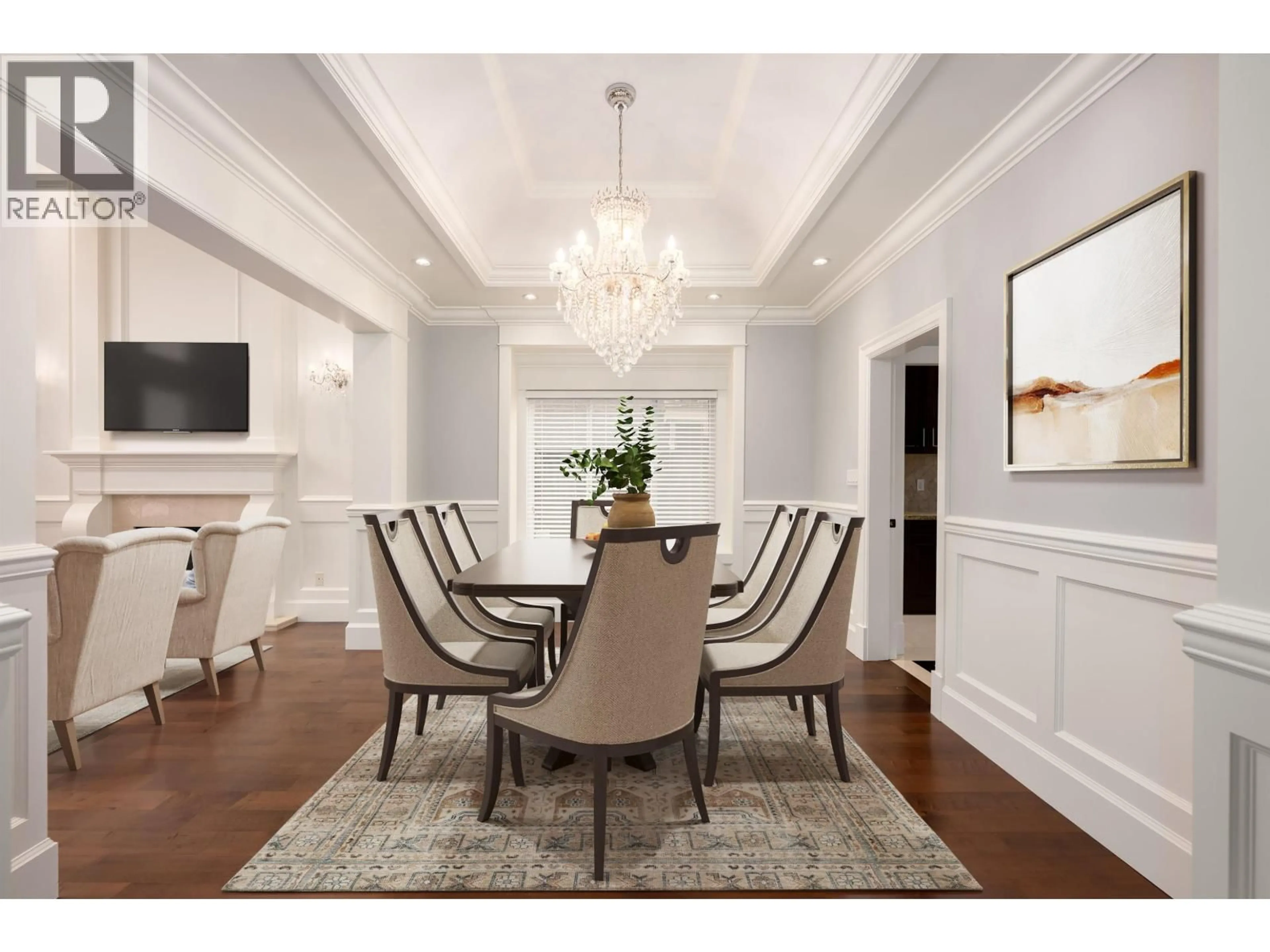 Dining room, wood/laminate floor for 3471 NEWMORE AVENUE, Richmond British Columbia V7C1M5