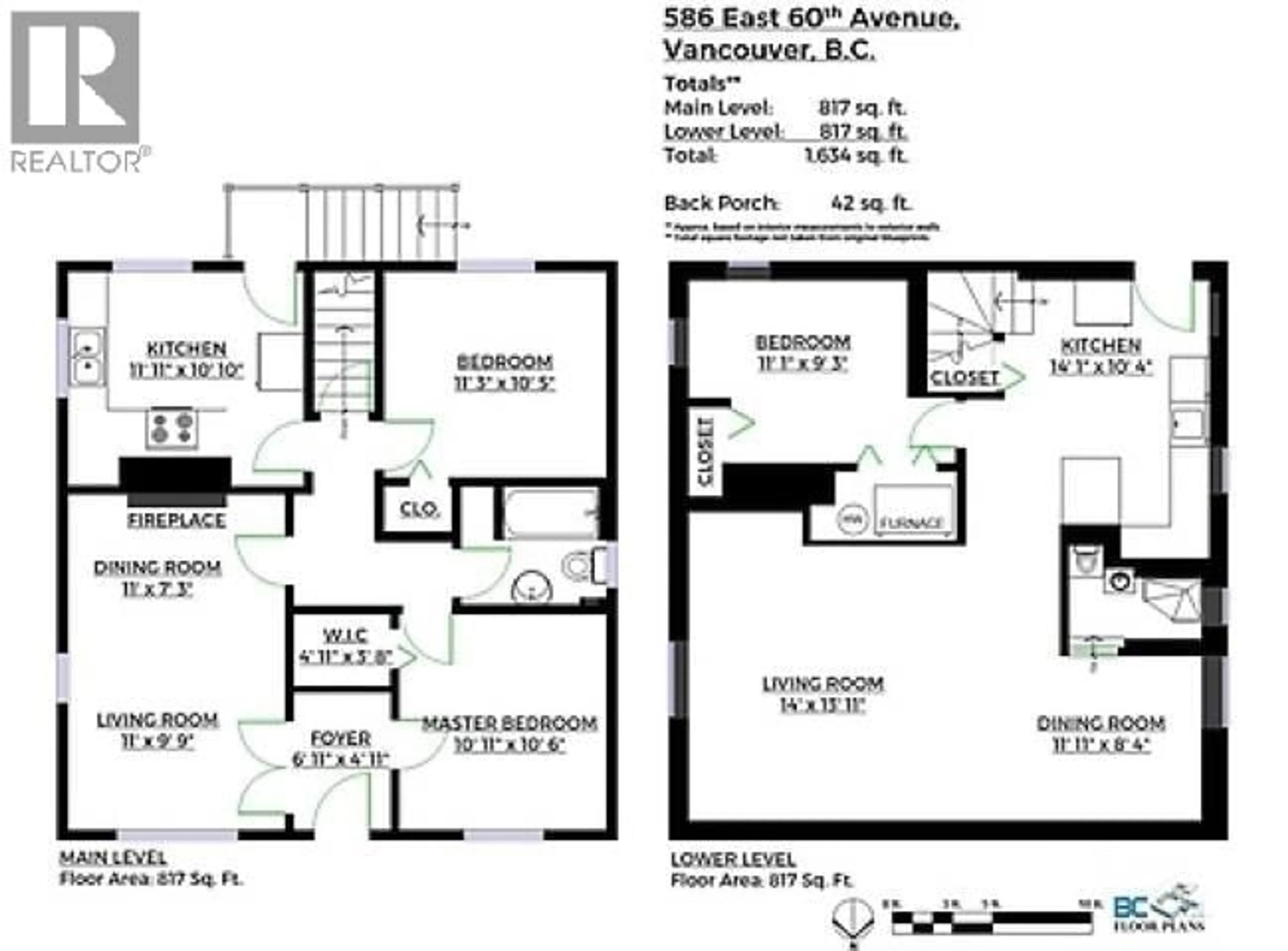 Floor plan for 586 60TH AVENUE, Vancouver British Columbia V5X2A3
