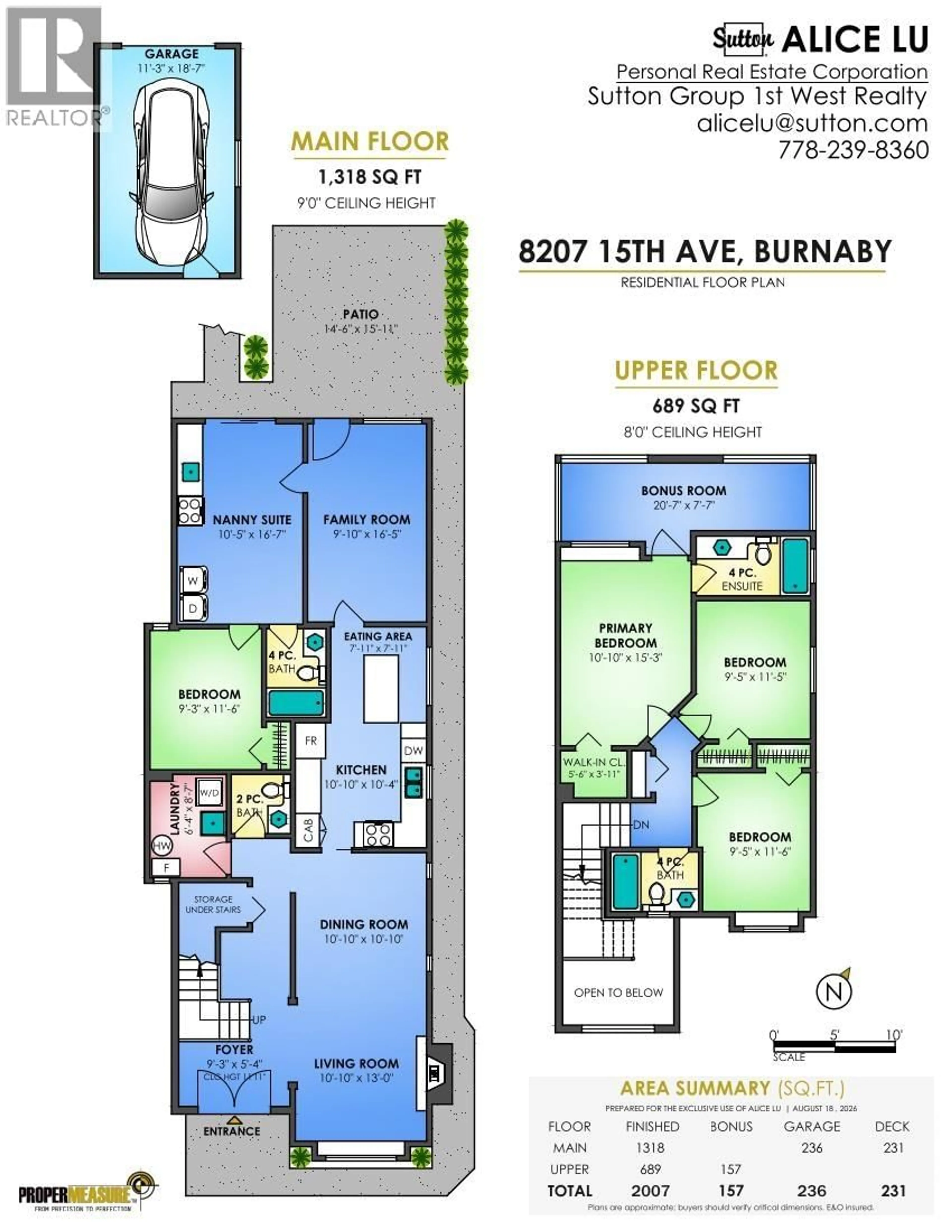 Floor plan for 8207 15TH AVENUE, Burnaby British Columbia V3N1X7